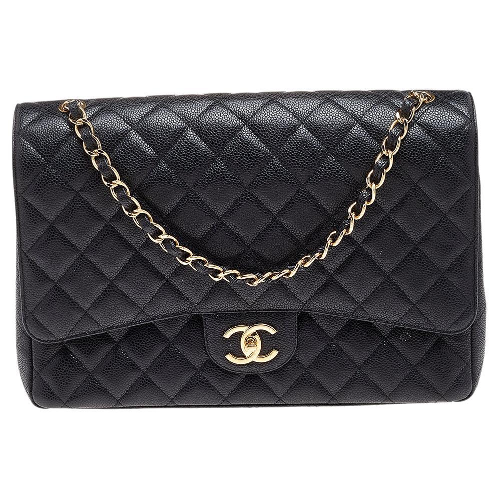 chanel maxi caviar