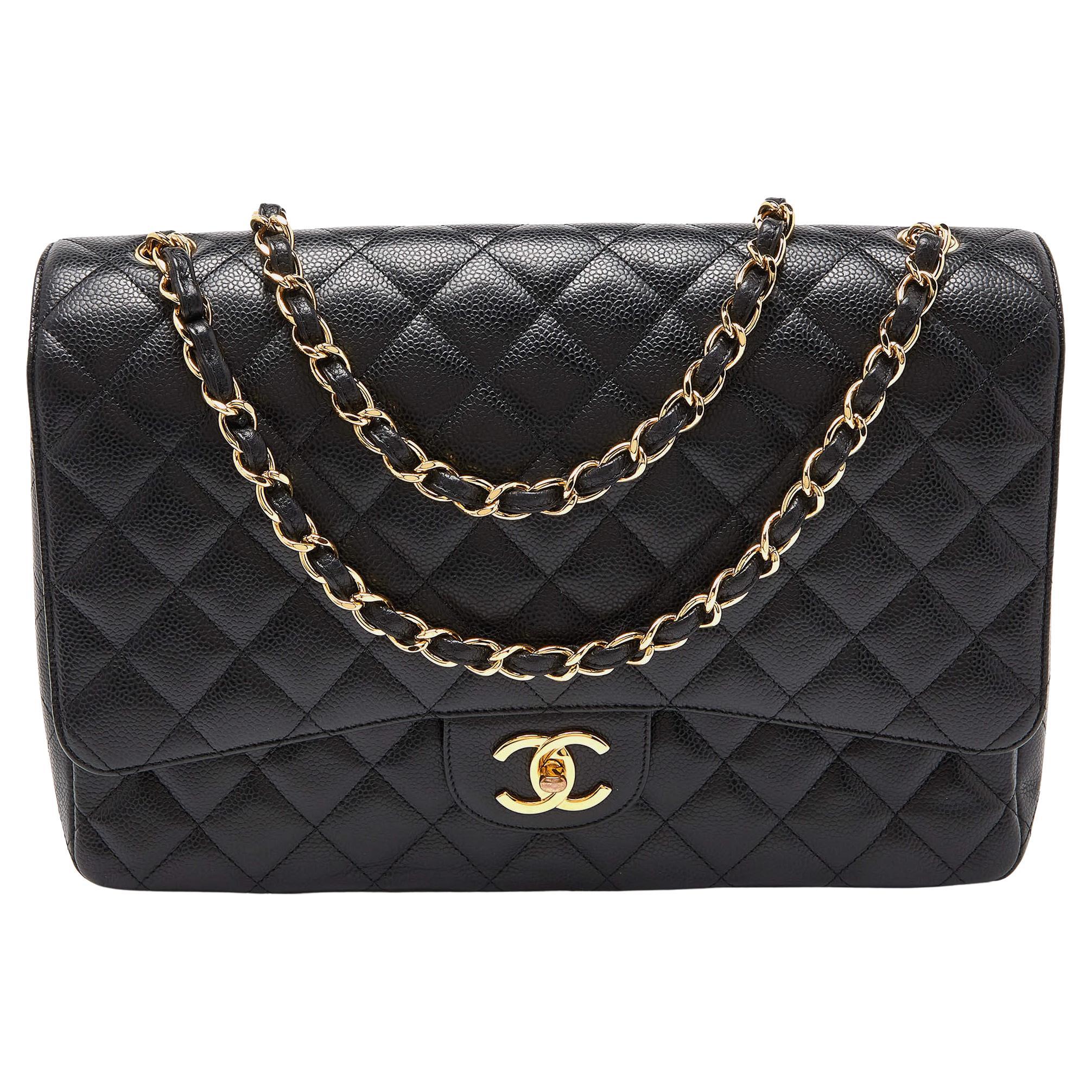 Chanel Gold Patent Leather Jumbo Classic Flap Bag