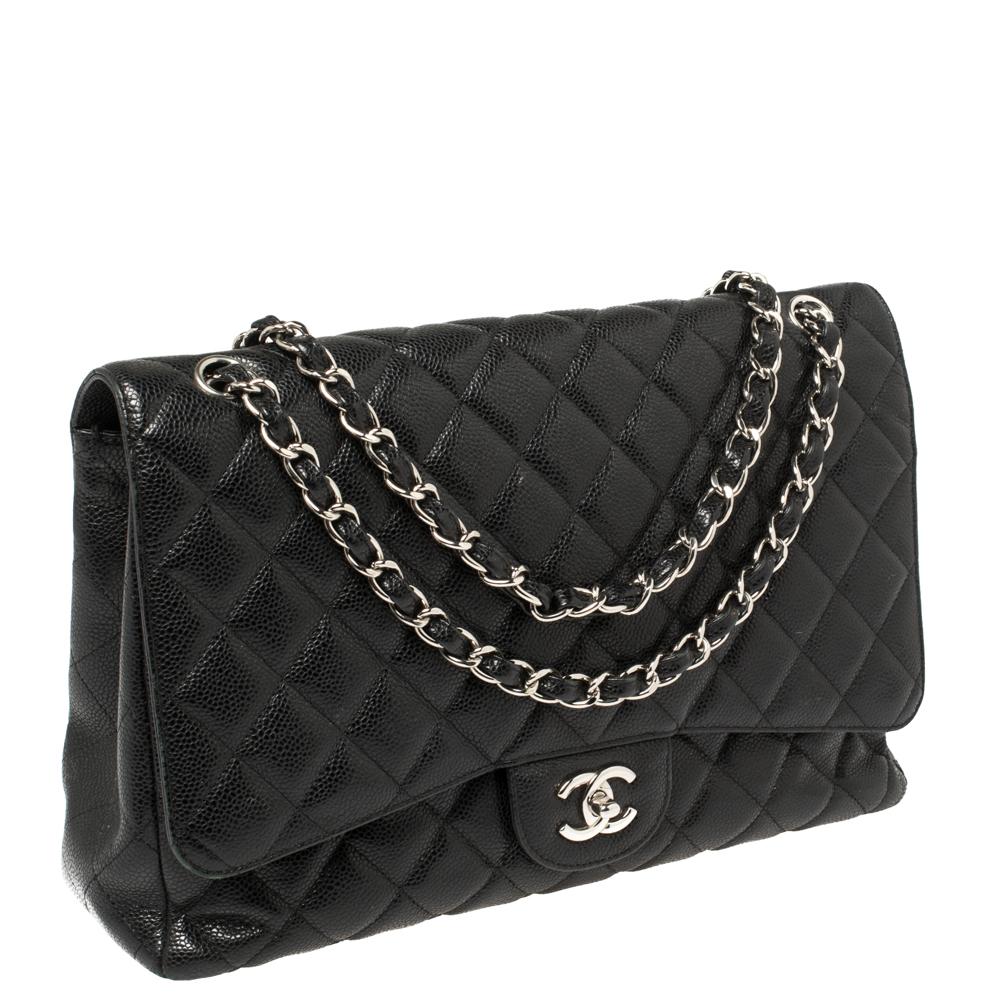 chanel maxi black