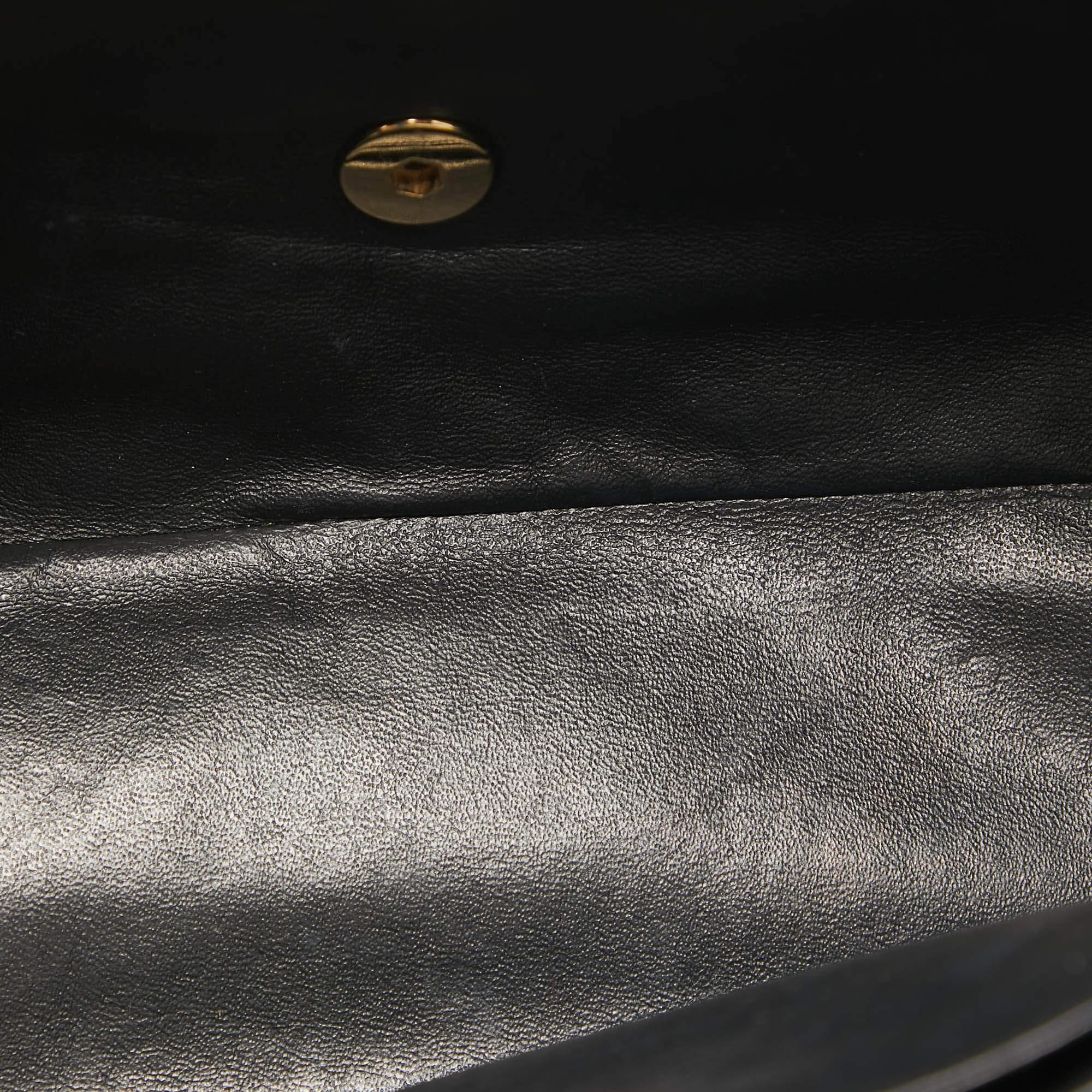 Chanel Black Quilted Caviar Leather Maxi Classic Single Flap Bag 5