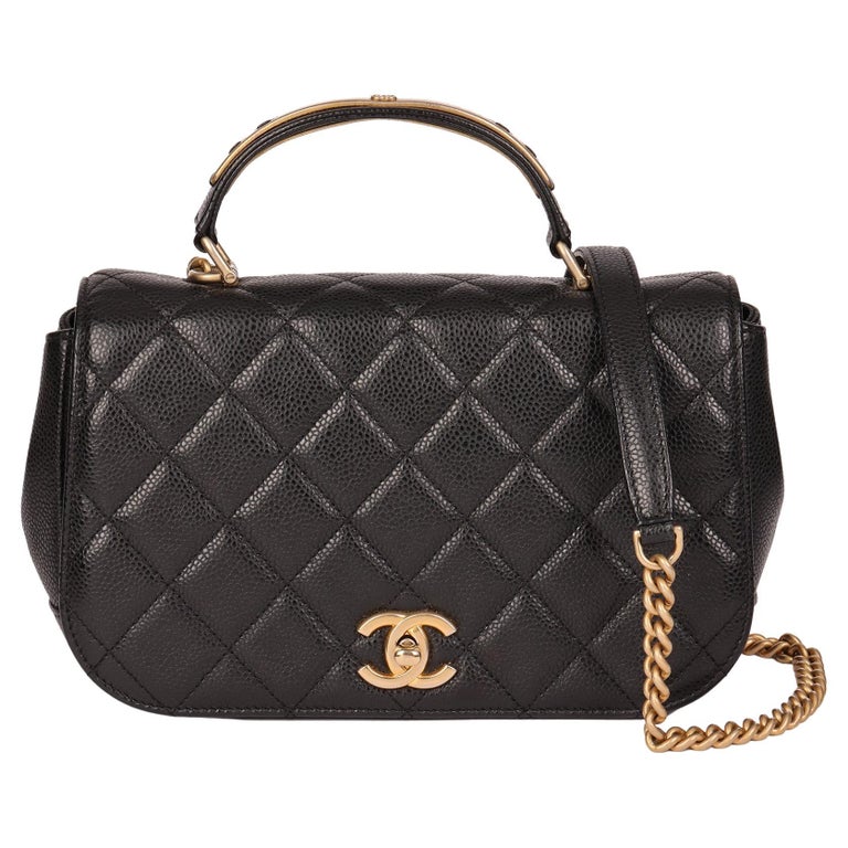 Flap Bag With Top Handle Chanel - 166 For Sale on 1stDibs
