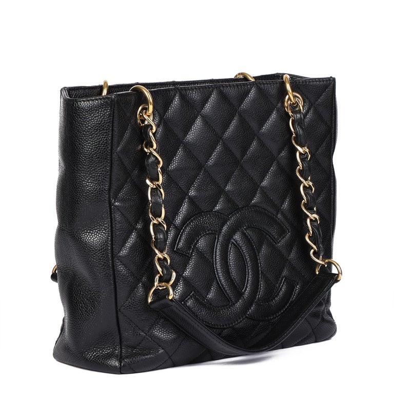 CHANEL Black Quilted Caviar Leather Petite Shopping Tote PST at 1stDibs  chanel  caviar petite shopping tote, chanel pst tote, petite shopping tote chanel