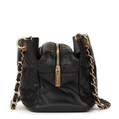2008 Chanel Black Quilted Caviar Leather Petite Timeless Tote PTT