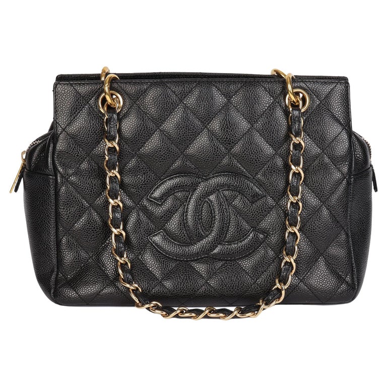 Chanel BLACK QUILTED CAVIAR LEATHER PETITE TIMELESS TOTE PTT at 1stDibs |  chanel ptt, chanel timeless tote, petite timeless tote chanel