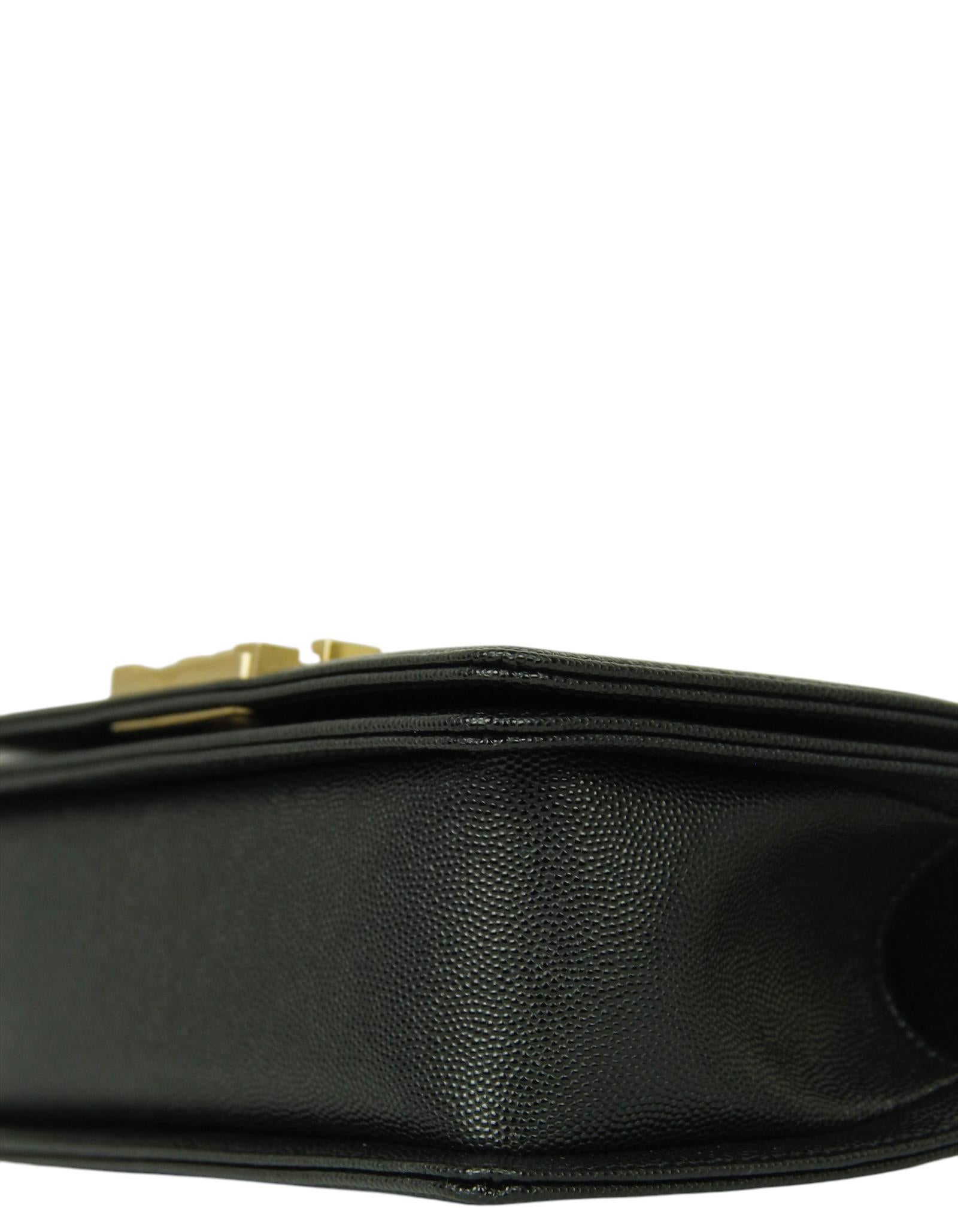 Chanel Black Quilted Caviar Leather Small Boy Bag GHW rt $6400 For Sale 1
