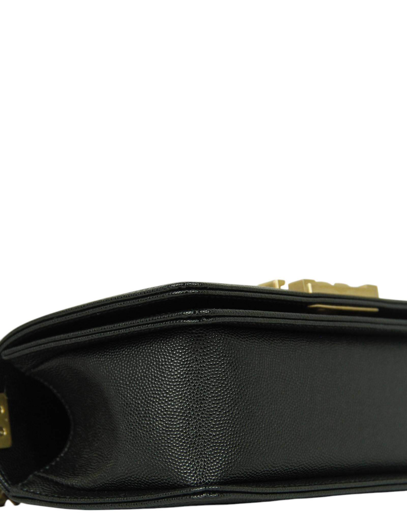 Chanel Black Quilted Caviar Leather Small Boy Bag GHW rt $6400 For Sale 2