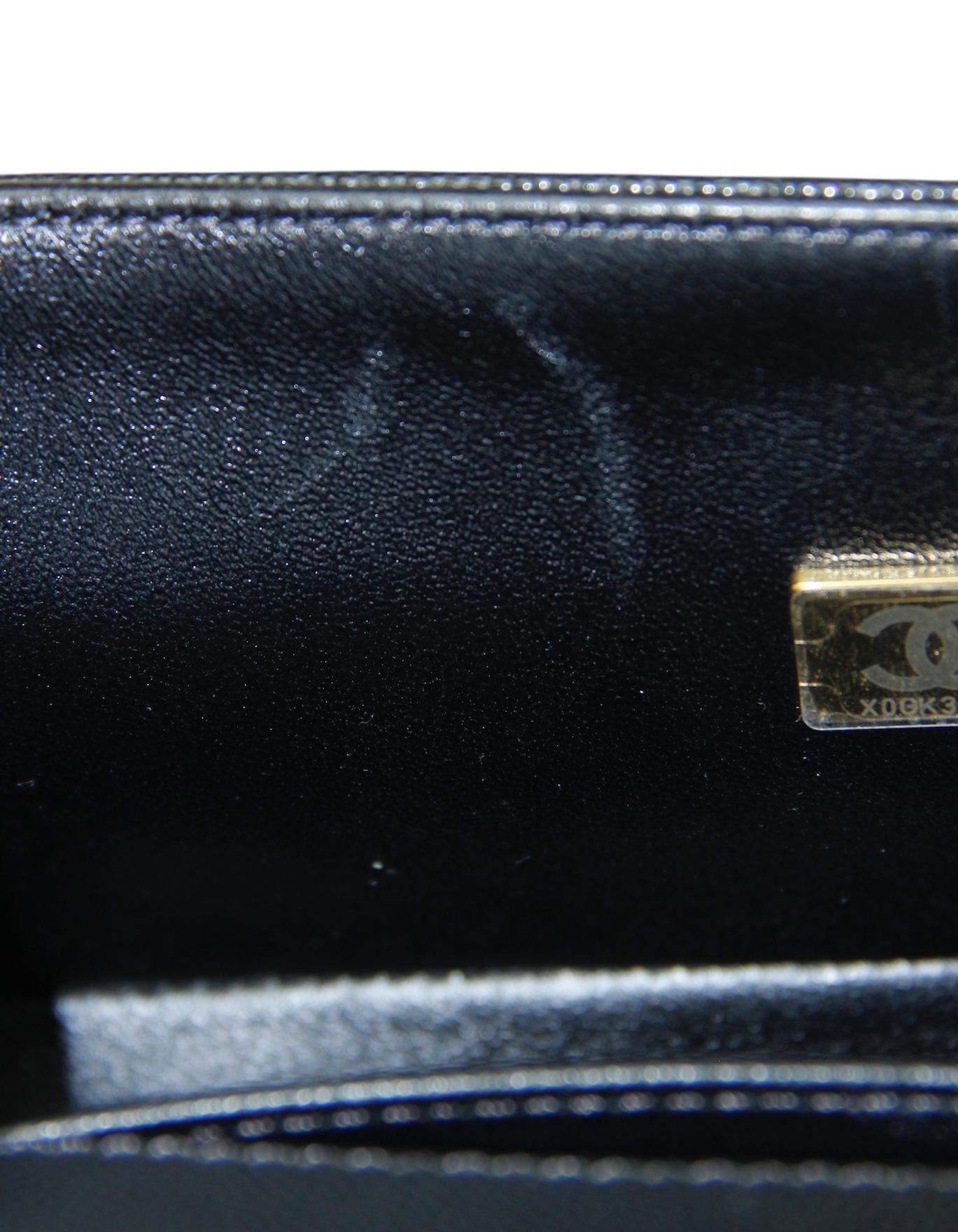 Chanel Black Quilted Caviar Leather Small Boy Bag GHW rt $6400 For Sale 5