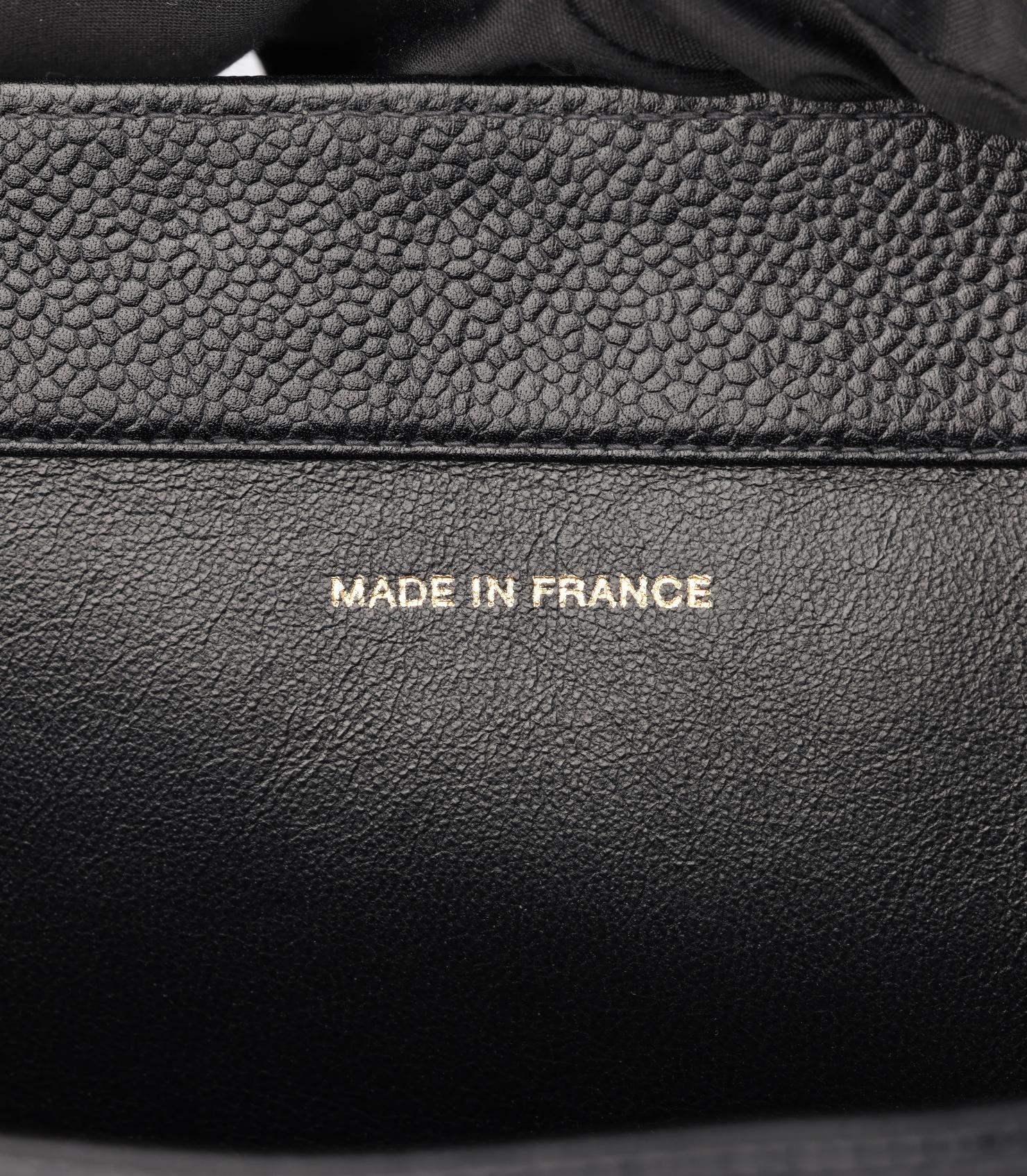 Chanel Schwarzes gestepptes Kaviarleder Vintage Maxi Timeless Shoulder Tote im Angebot 4