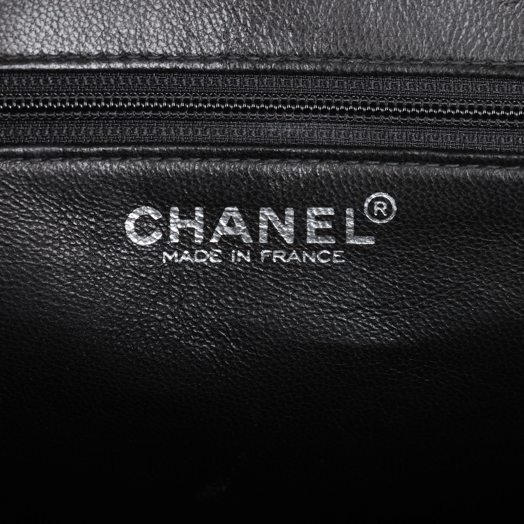 CHANEL Black Quilted Caviar Leather Vintage Medallion Tote 5