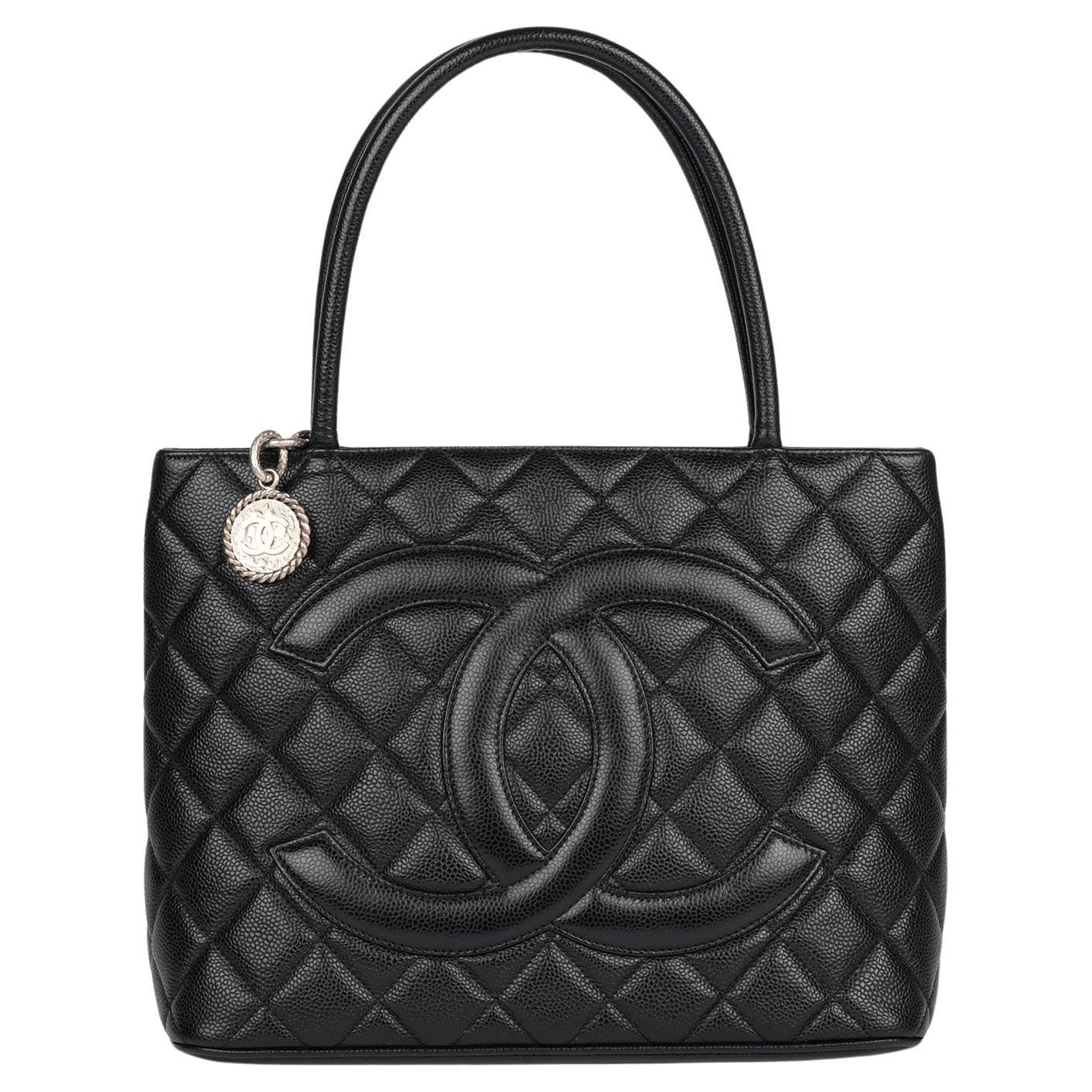 Chanel Black Cambon CC Duffle Satchel Shoulder Bag - LAR Vintage