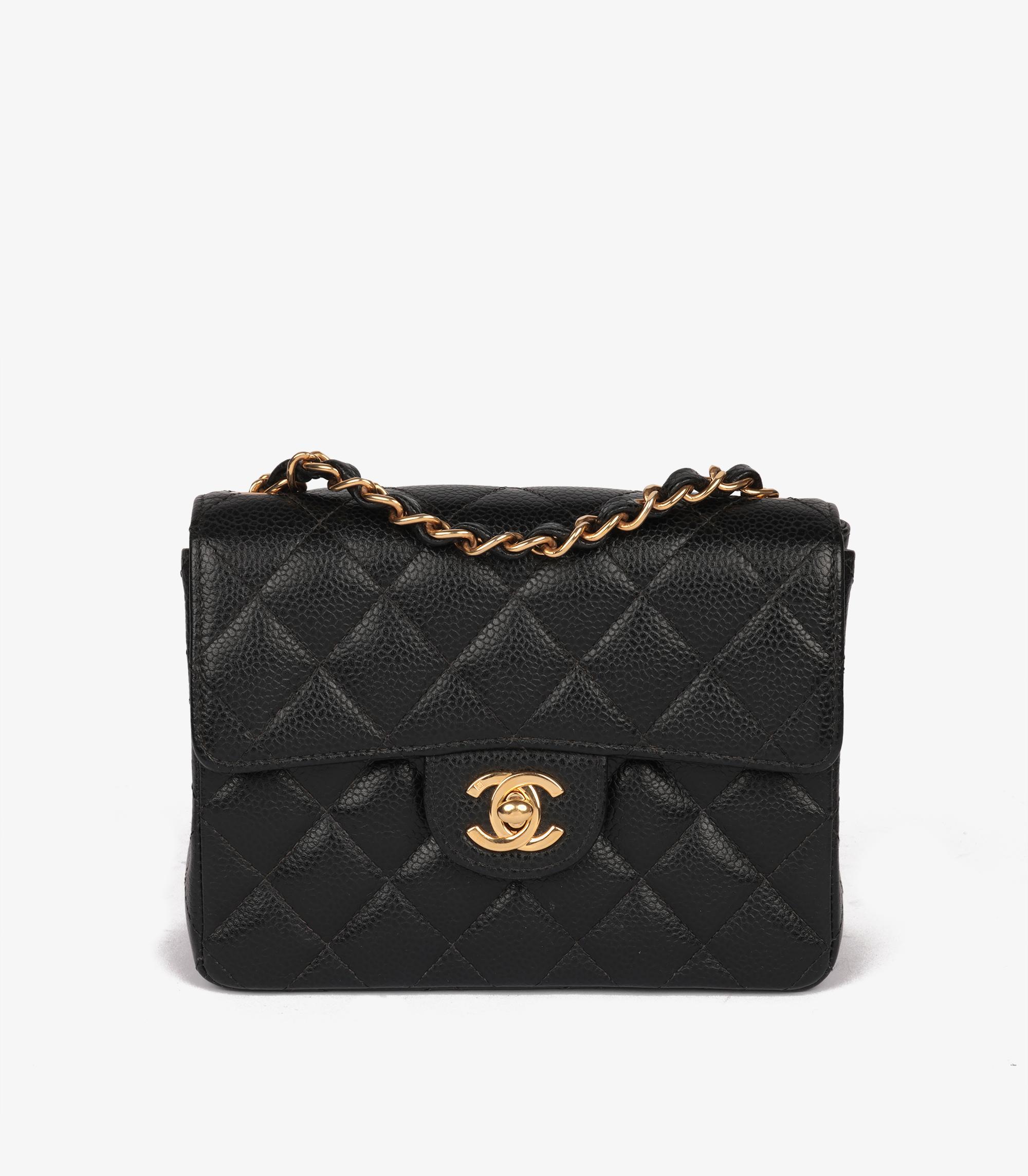 Chanel Black Quilted Caviar Leather Vintage Square Mini Flap Bag

Brand- Chanel
Model- Square Mini Flap Bag
Product Type- Crossbody, Shoulder
Serial Number- 8461693
Age- Circa 2003
Accompanied By- Chanel Dust Bag, Authenticity Card
Colour-