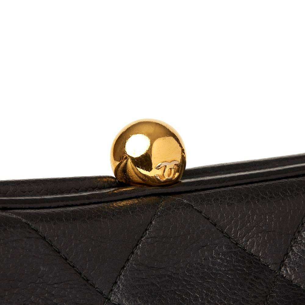 Chanel Black Quilted Caviar Leather Vintage Timeless Frame Bag  In Good Condition In Bishop's Stortford, Hertfordshire