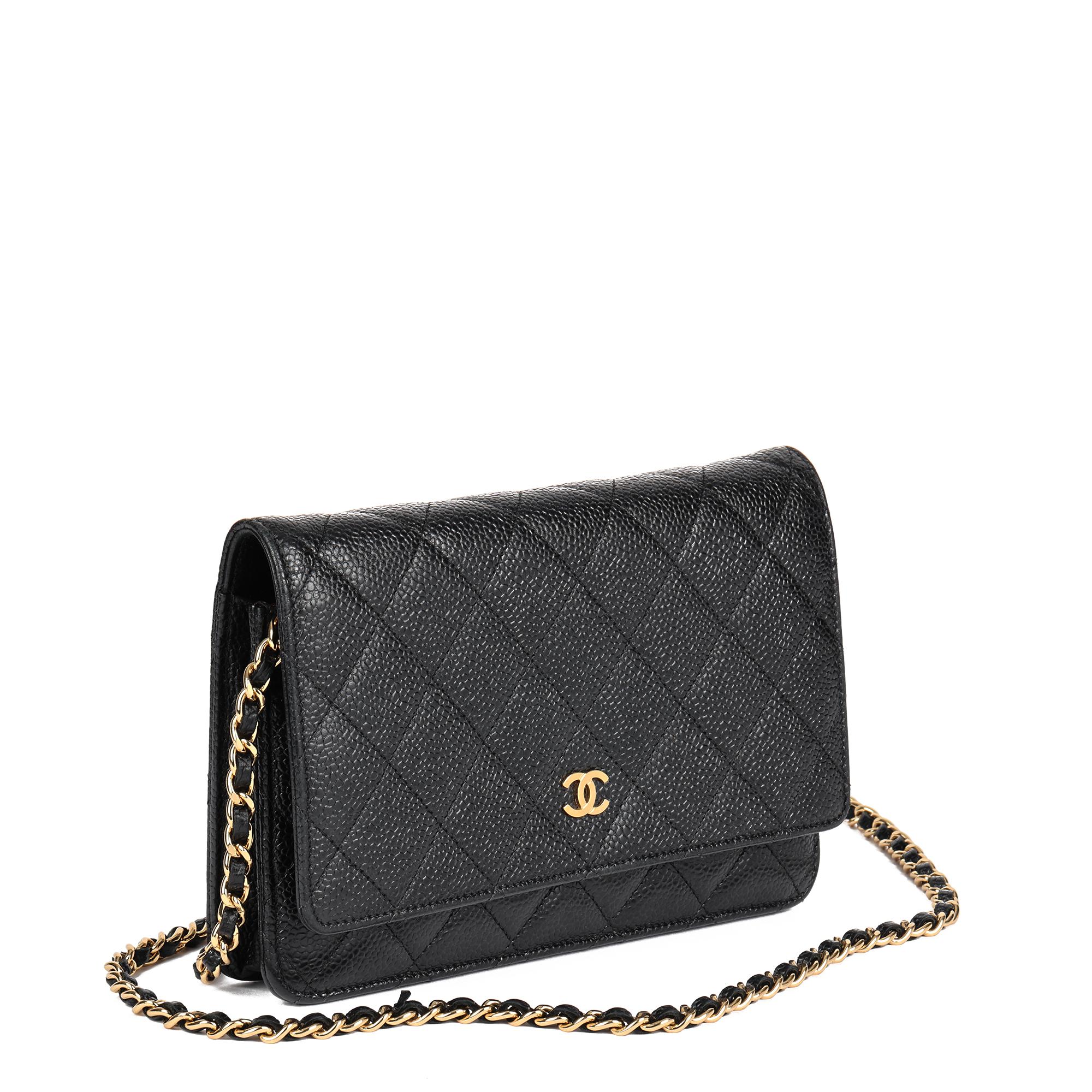 CHANEL
Black Quilted Caviar Leather Wallet-on-Chain WOC

Xupes Reference: CB734
Serial Number: 19051888
Age (Circa): 2014
Accompanied By: Chanel Dust Bag, Box, Protective Felt, Authenticity Card, Care Booklet
Authenticity Details: Authenticity Card,
