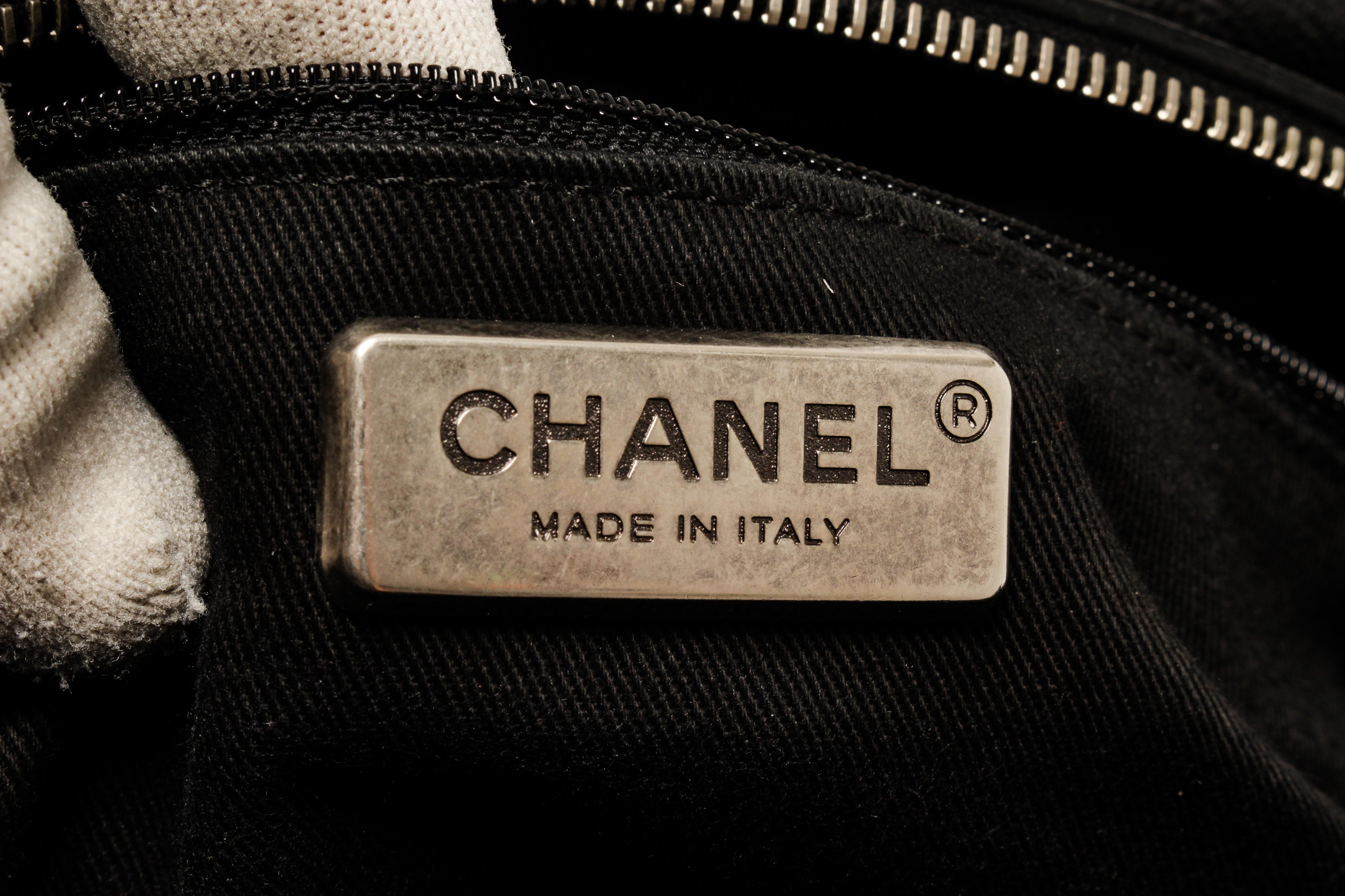 Chanel Black Quilted Caviar Outdoor Ligne Small Doctor Bag 2