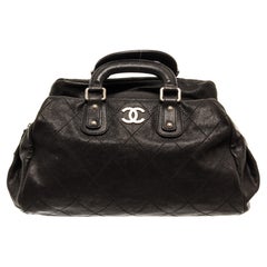 Chanel Black Quilted Caviar Outdoor Ligne Small Doctor Bag