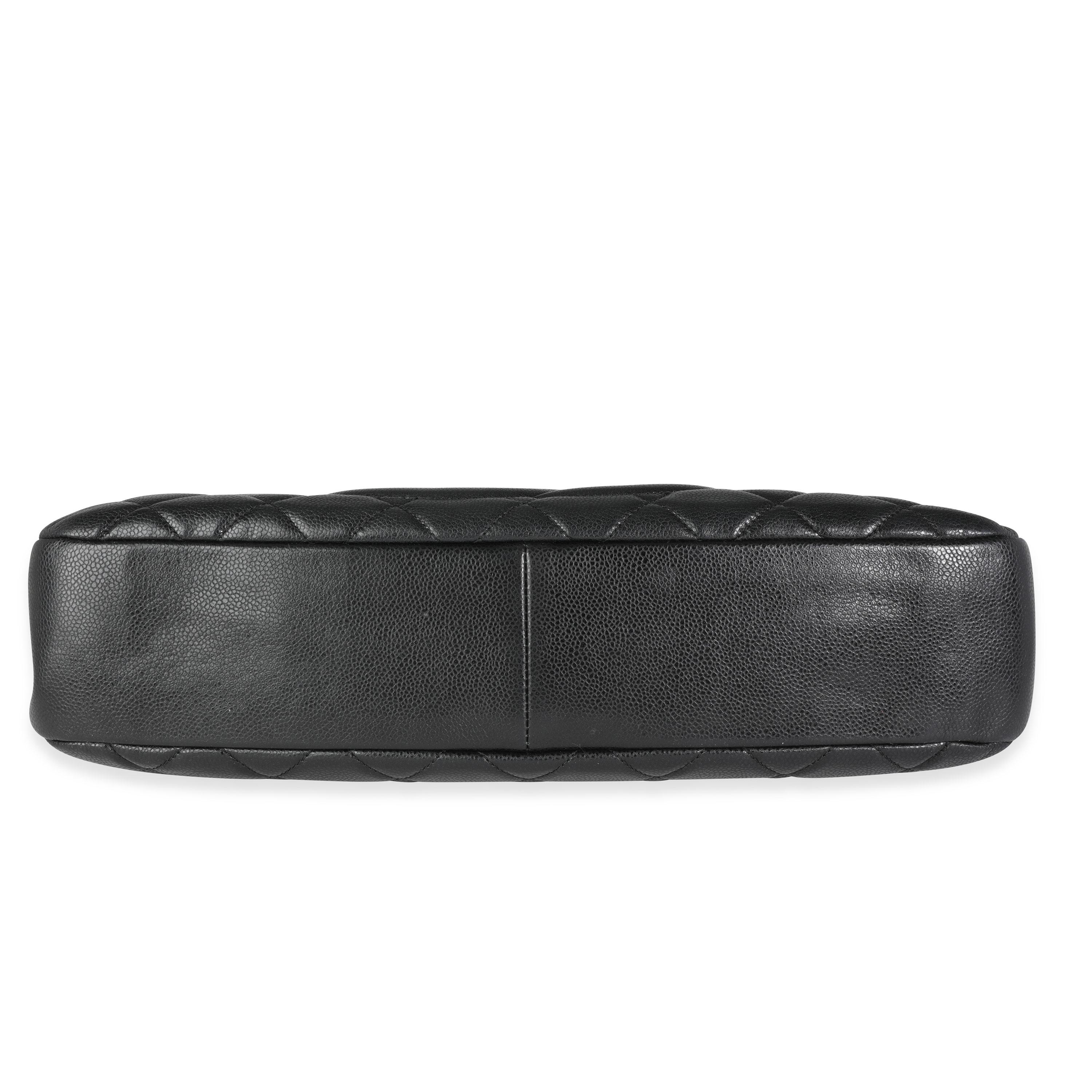 Chanel Schwarz gesteppt Kaviar zeitlos weich Einkaufstasche 4