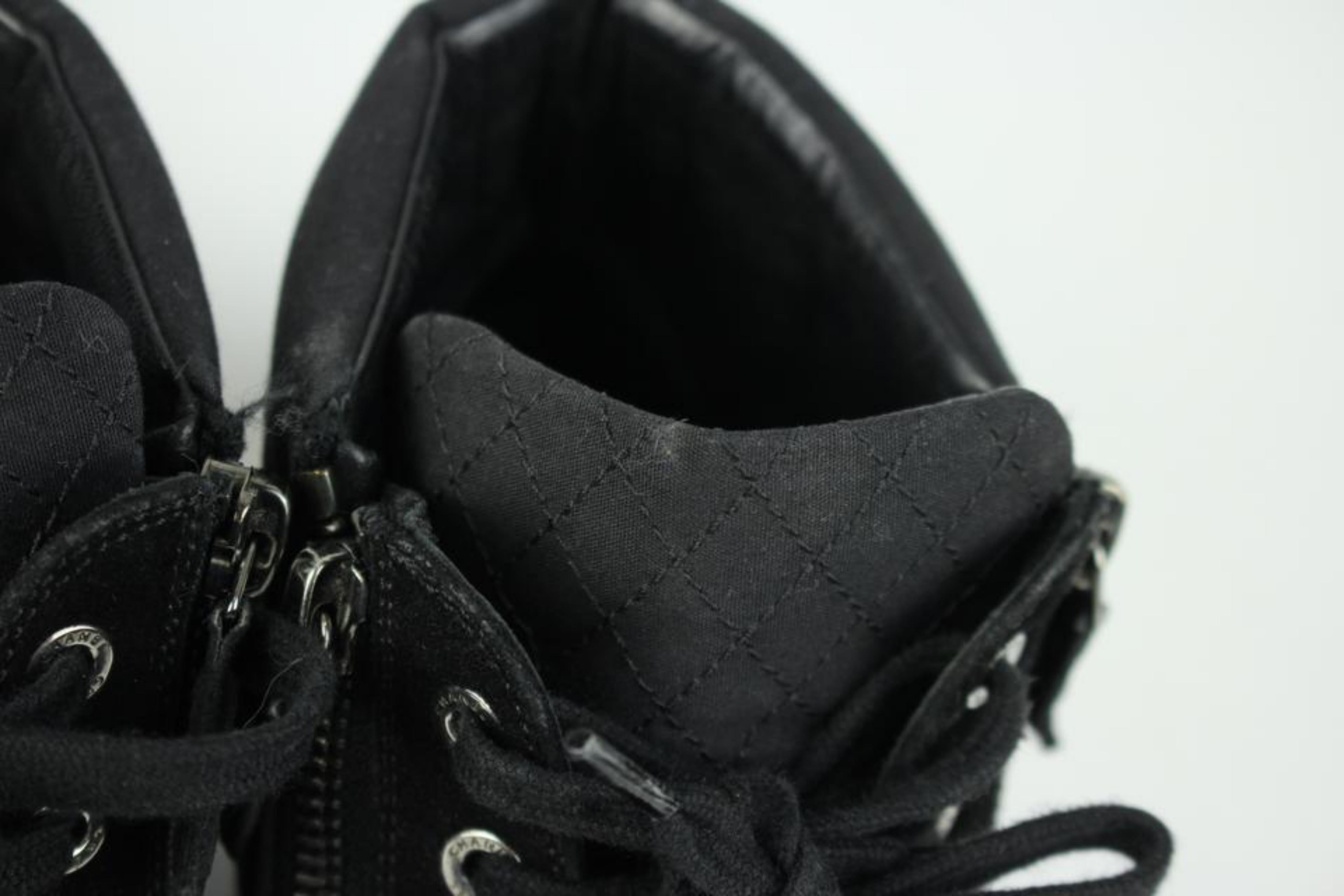 Chanel Black Quilted Cc High Top Sneakers 32cca3917 Sneakers For Sale 6