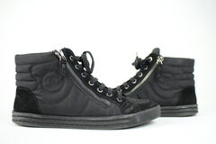 Chanel Black Quilted Cc High Top Sneakers 32cca3917 Sneakers