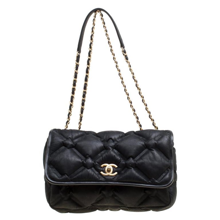 CHANEL Iridescent Calfskin Quilted Small Chesterfield Flap Light