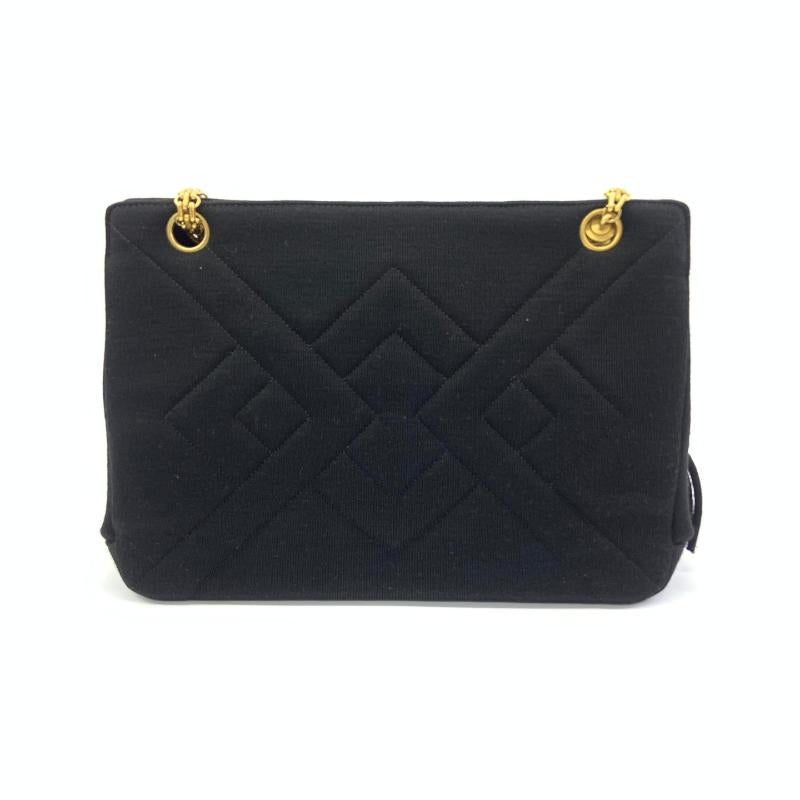 Chanel Black Quilted Jersey Reissue Frame Bag Cotton Chain Strap Kisslock Pouch Bon état - En vente à AUBERVILLIERS, FR