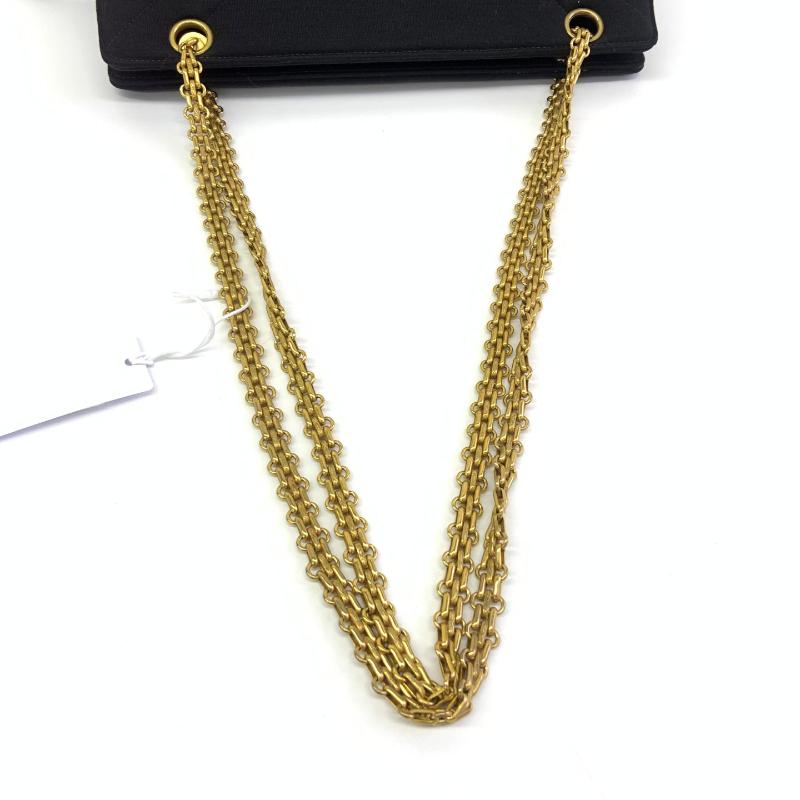Chanel Black Quilted Jersey Reissue Frame Bag Cotton Chain Strap Kisslock Pouch Pour femmes en vente
