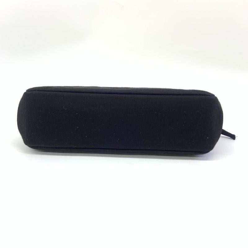 Chanel Black Quilted Jersey Reissue Frame Bag Cotton Chain Strap Kisslock Pouch en vente 1