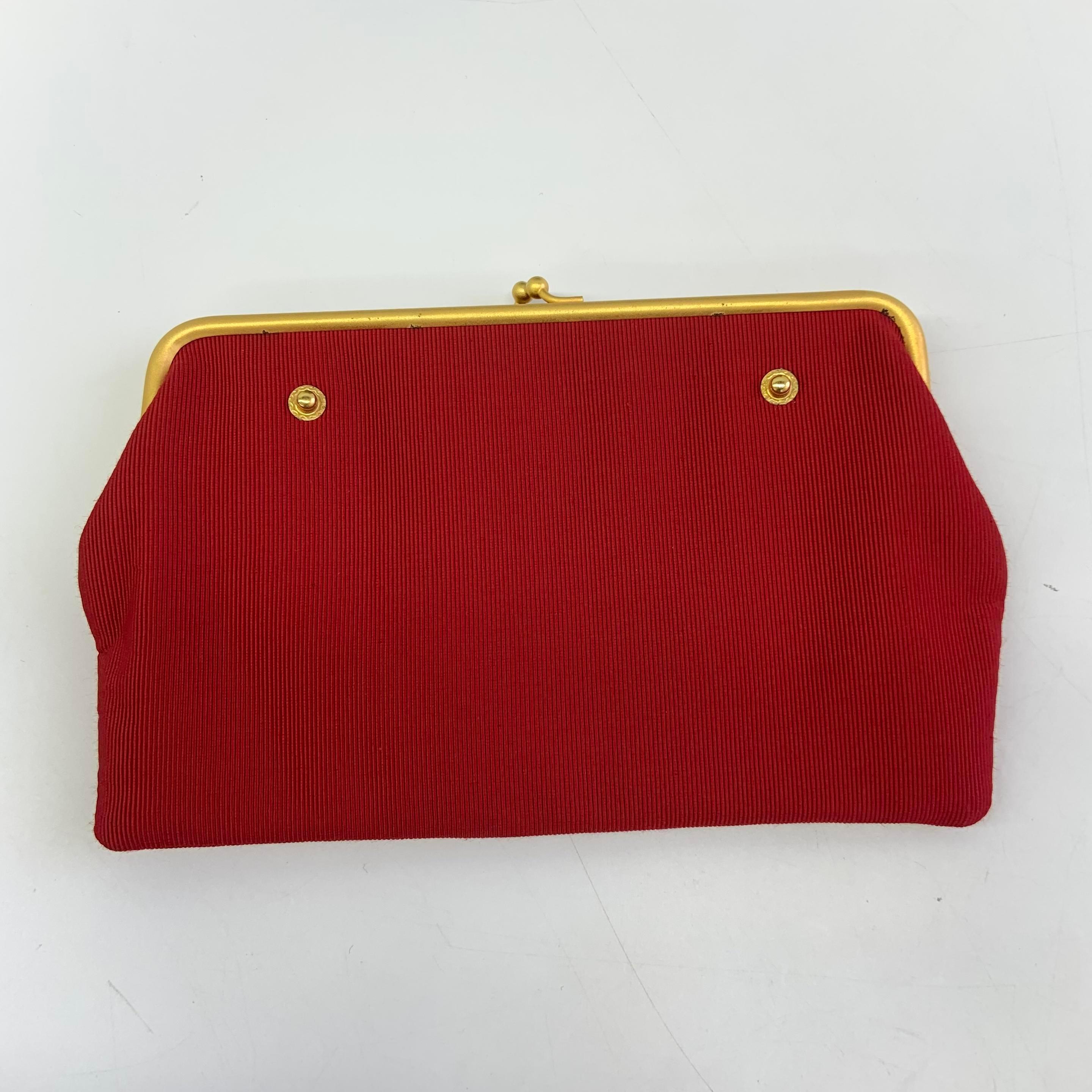 Chanel Black Quilted Jersey Reissue Frame Bag Cotton Chain Strap Red Kisslock Po en vente 5