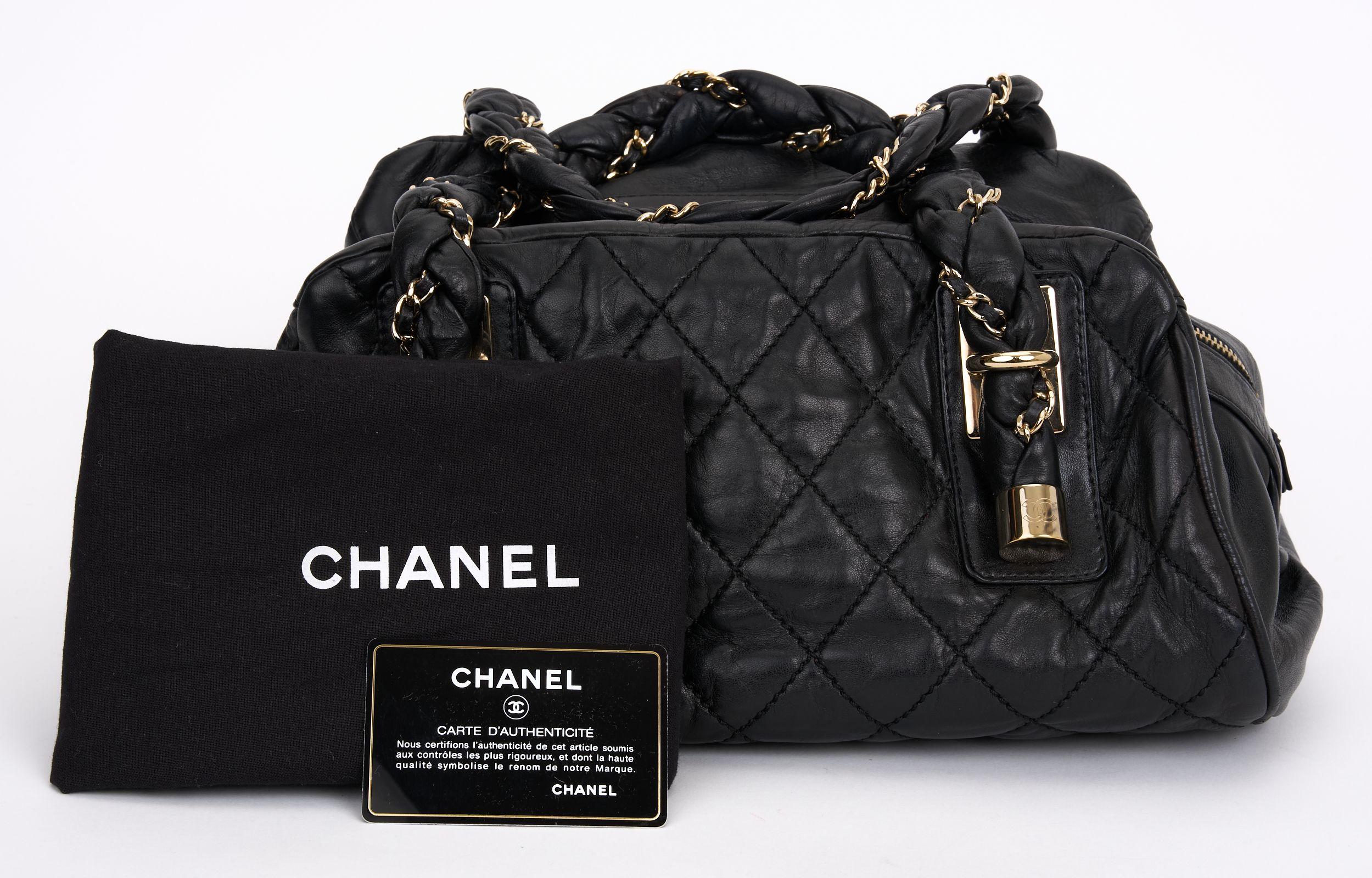 Chanel Black Quilted  Lady Braid Satchel For Sale 4