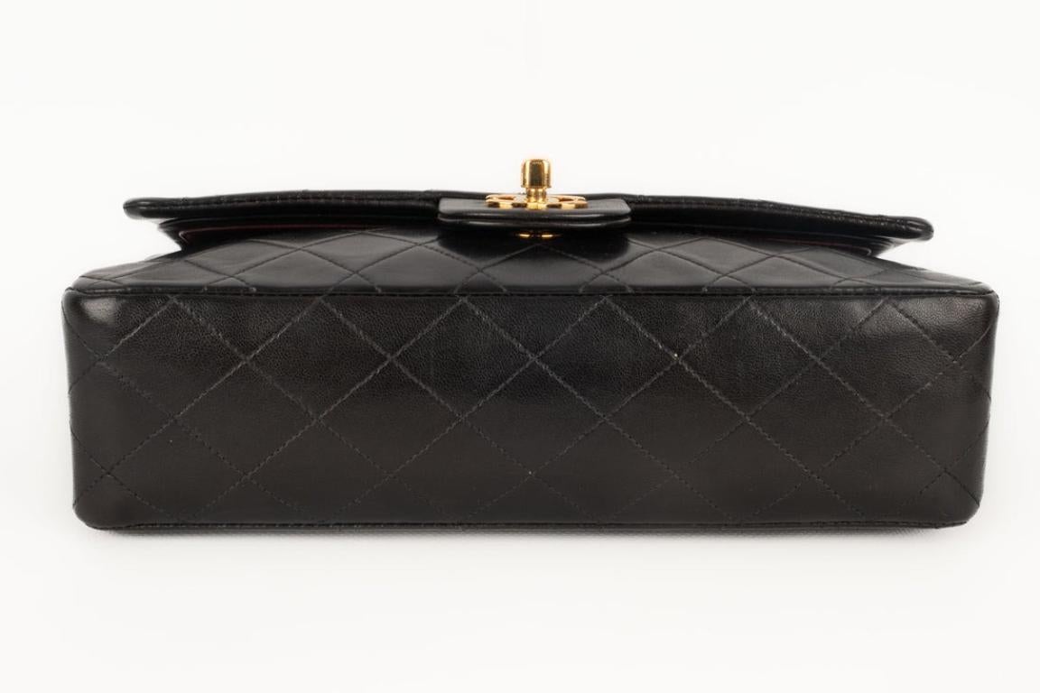 Chanel Black Quilted Lamb Leather Classic Bag, 1998 2