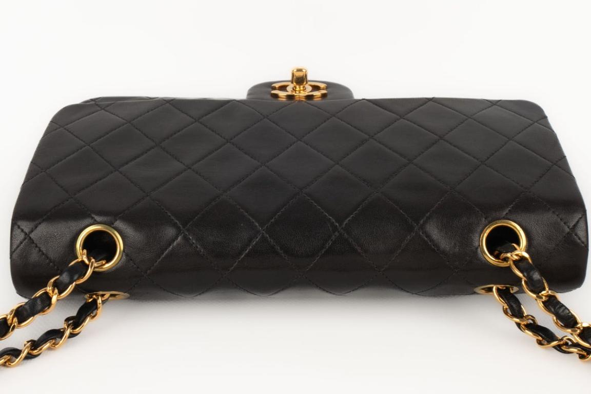 Chanel Black Quilted Lamb Leather Classic Bag, 1998 3