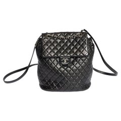Chanel Black Quilted Lambskin Backpack