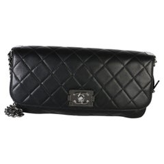 Chanel Black Quilted Lambskin Boy Accordion Flap Bag