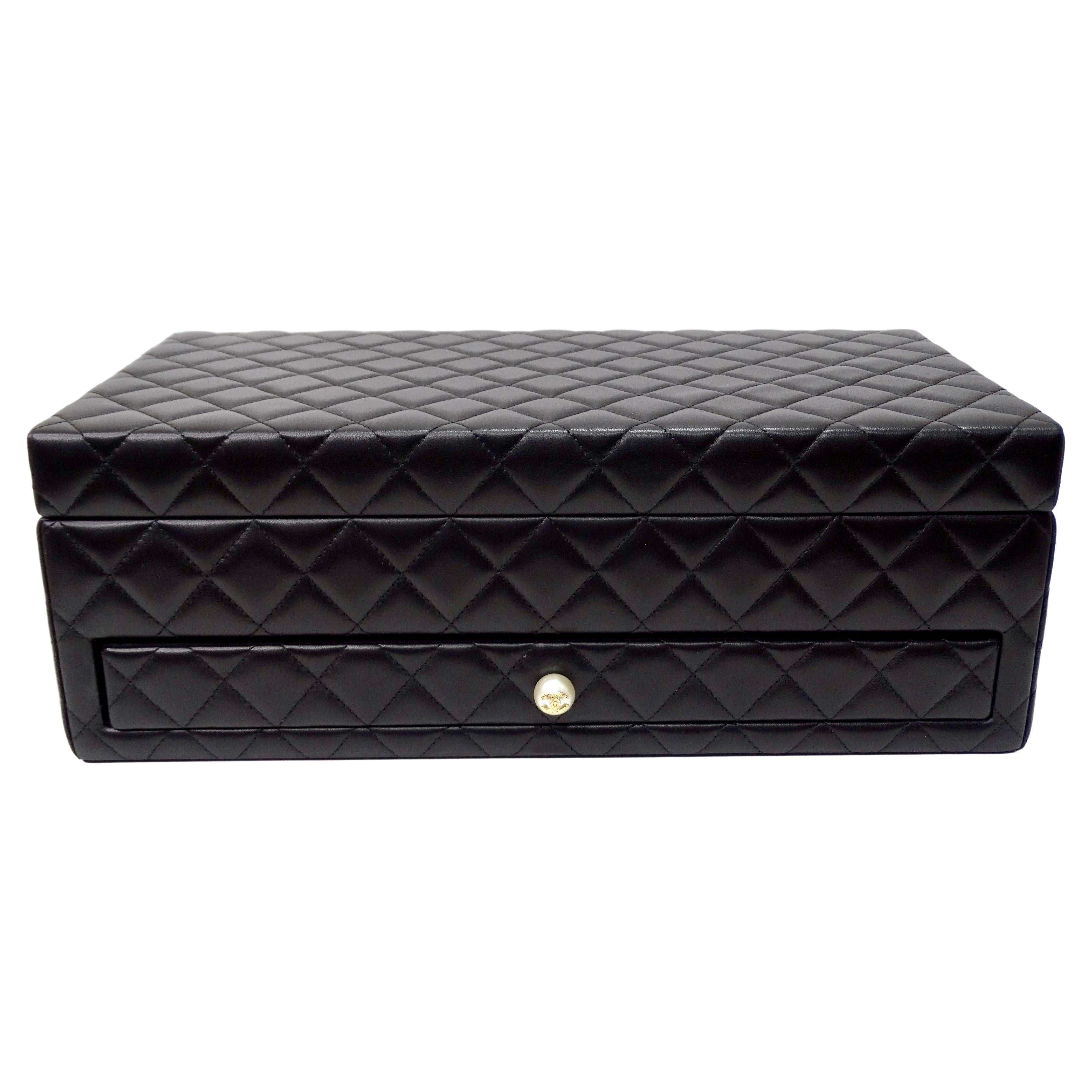 Chanel Quilted Trunk Pearl Limited Edition Rare Home Decor