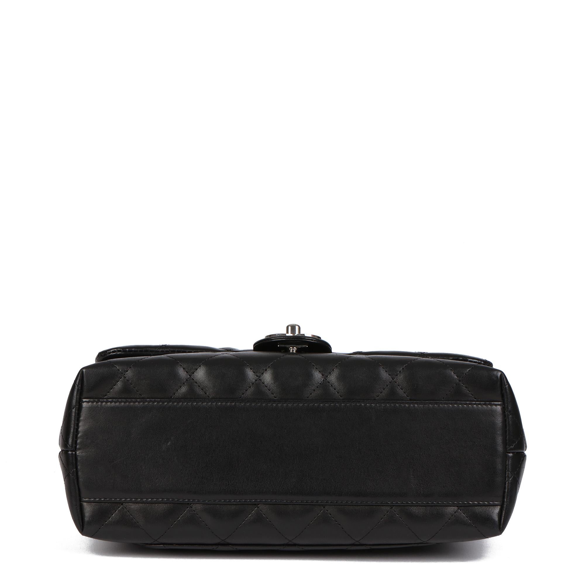 CHANEL Black Quilted Lambskin Classic Kelly 2