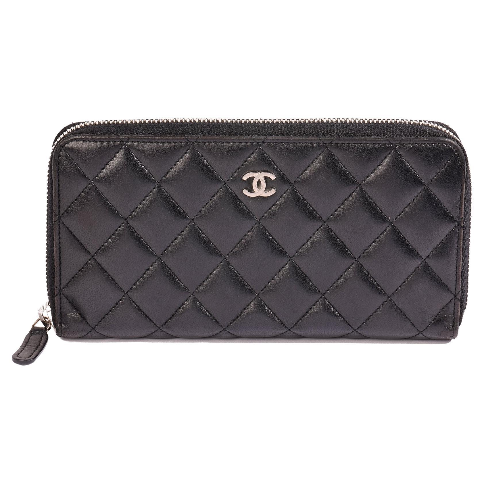 Chanel Classic Lambskin Long Zipper Wallet