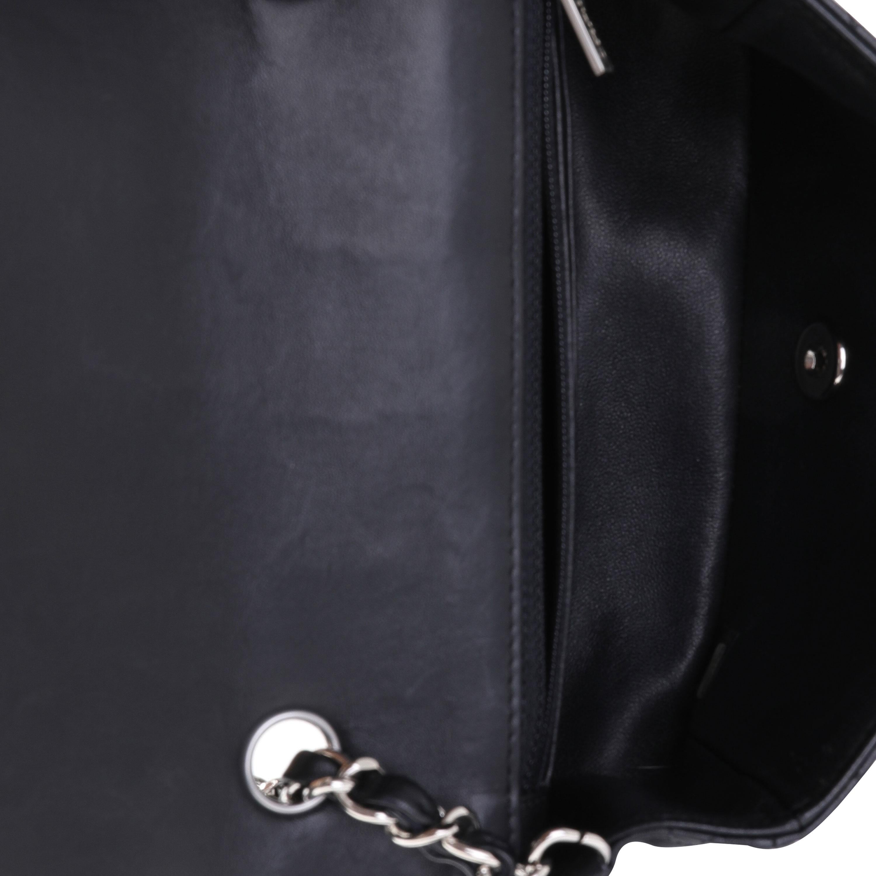 Women's Chanel Black Quilted Lambskin Classic Mini Rectangular Flap Bag