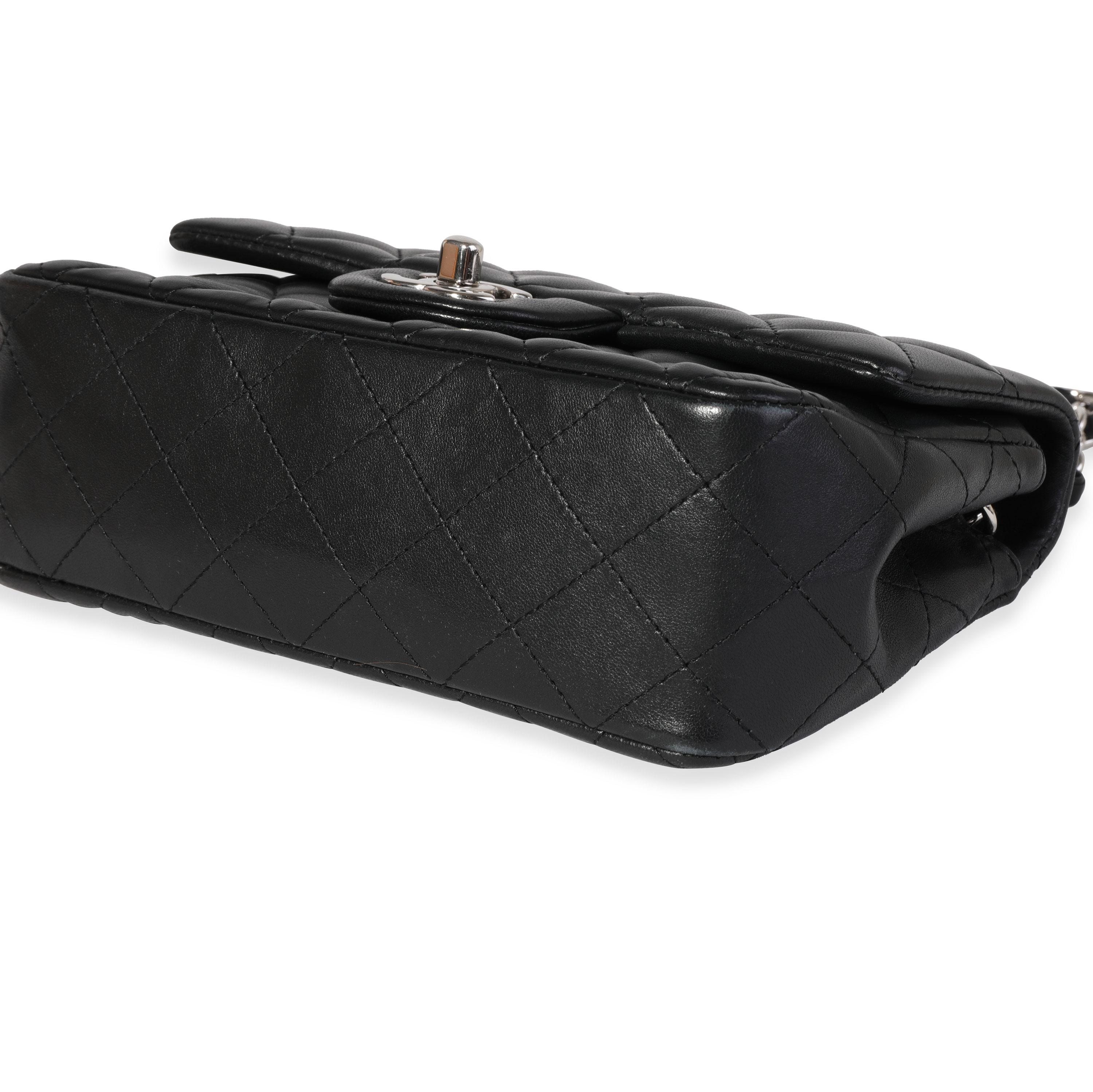Chanel Black Quilted Lambskin Classic Mini Rectangular Flap Bag 1