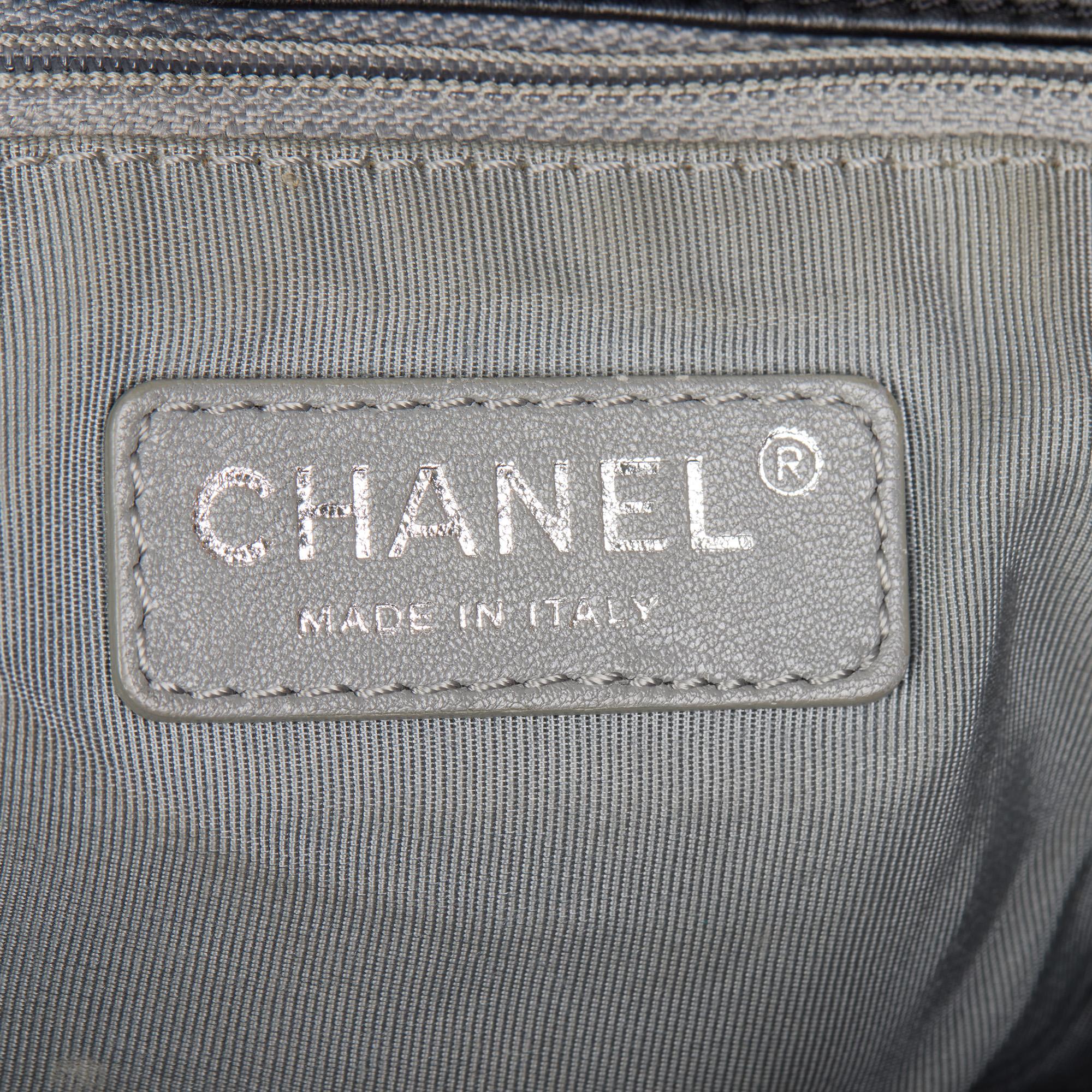 CHANEL Black Quilted Lambskin Coco Pleats Flap Bag 4