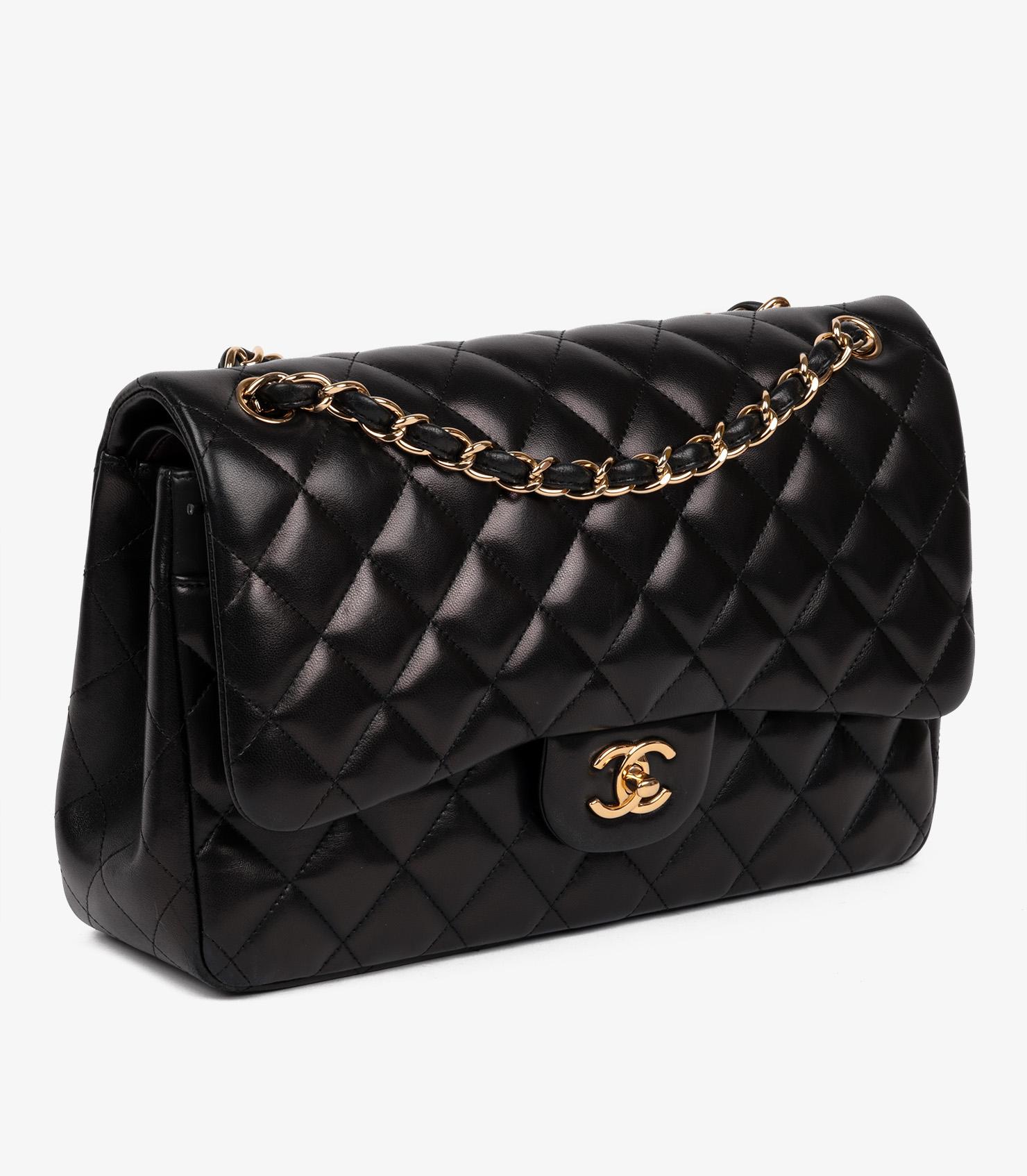 Brand- Chanel
Model- Jumbo Classic Double Flap Bag
Product Type- Shoulder
Serial Number- 16******
Age- Circa 2012
Accompanied By- Chanel Dust Bag, Authenticity Card
Colour- Black
Hardware- Gold
Material(s)- Lambskin Leather
Authenticity Details-