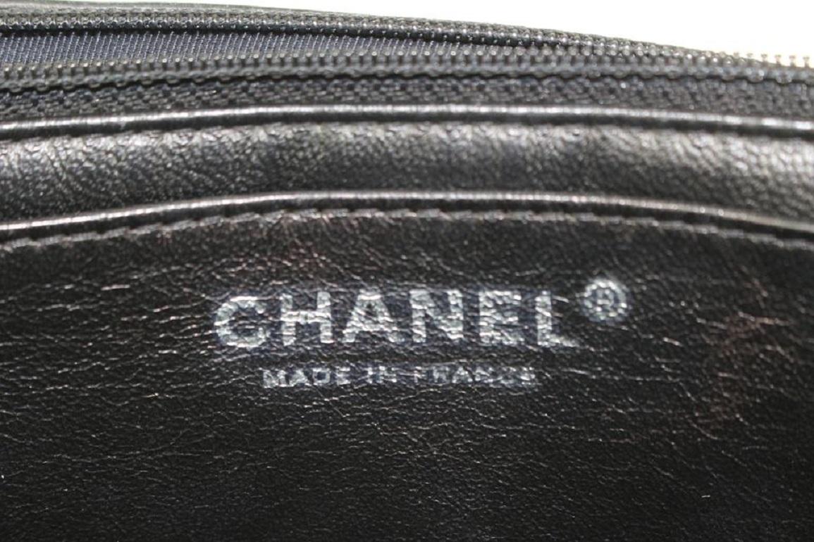 Chanel Black Quilted Lambskin Jumbo Classic Flap Silver 169cas712 For Sale 1