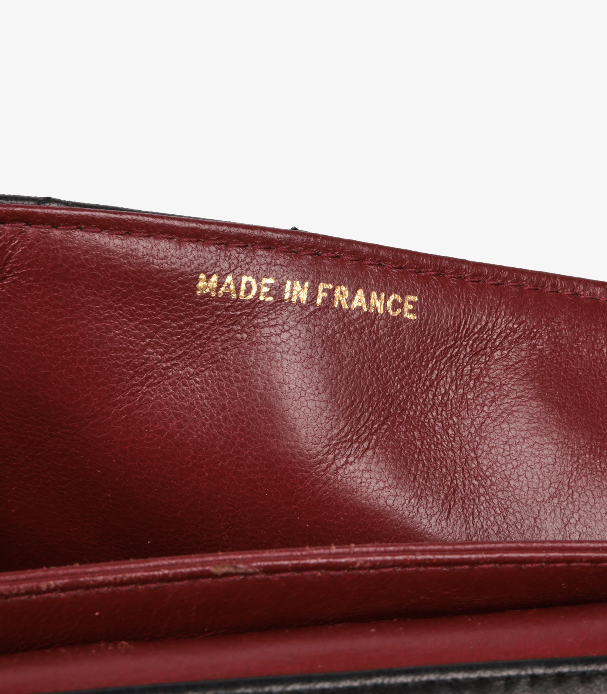 Borsa Chanel nera trapuntata in pelle di agnello Jumbo Classic con patta singola in vendita 4