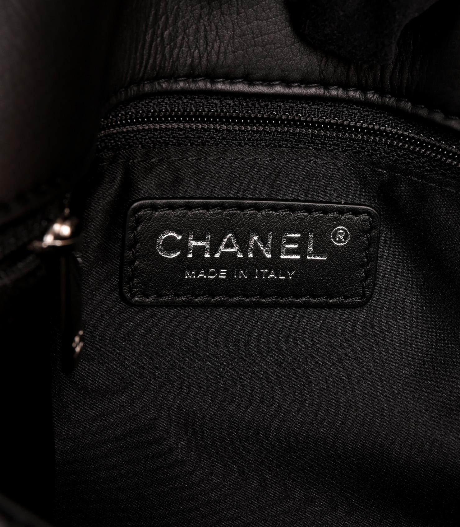 Chanel Black Quilted Lambskin Large Classic Single Flap Bag With Zip Pocket 4