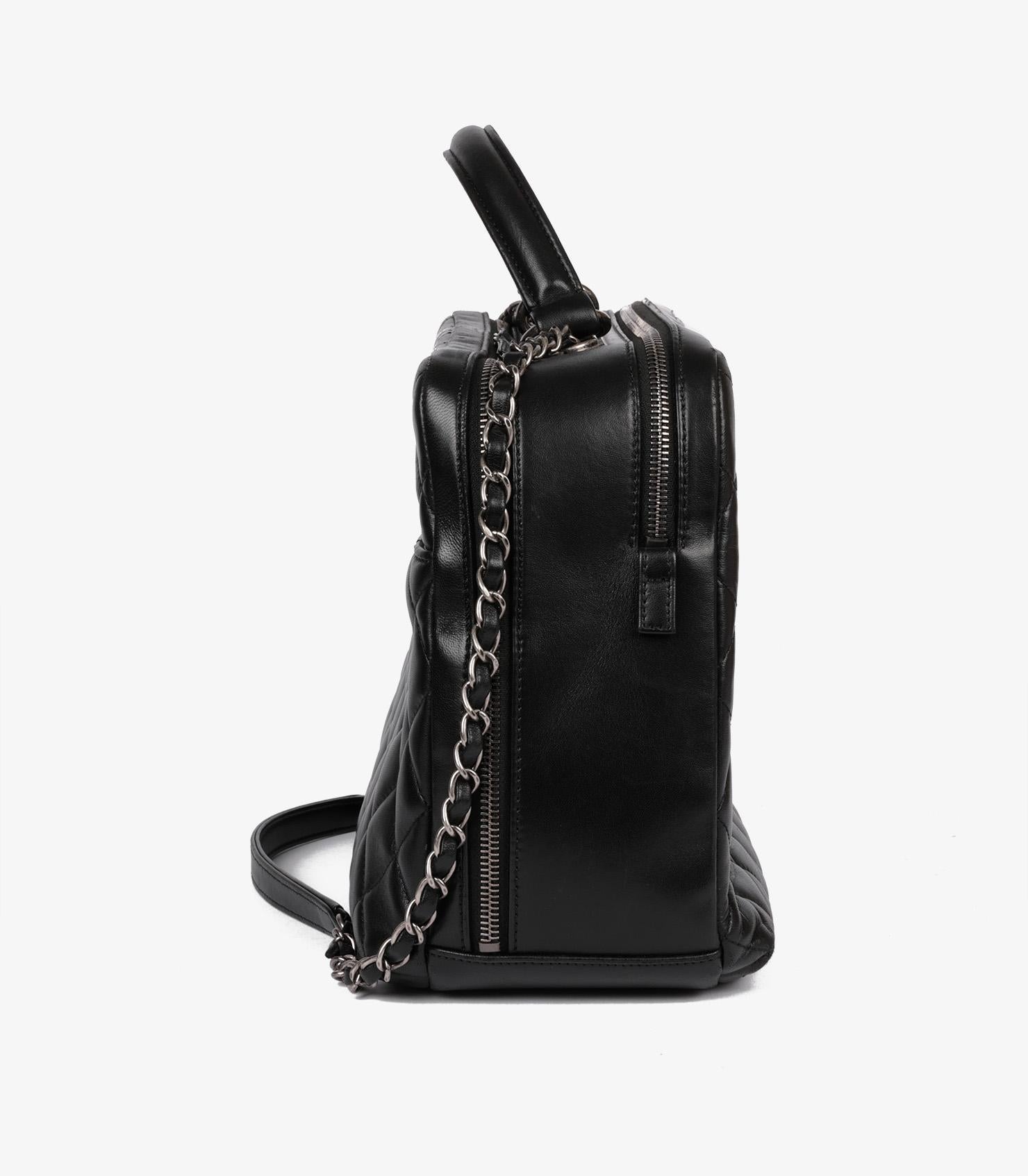 Chanel Black Quilted Lambskin Large Trendy CC Bowling Bag Excellent état - En vente à Bishop's Stortford, Hertfordshire