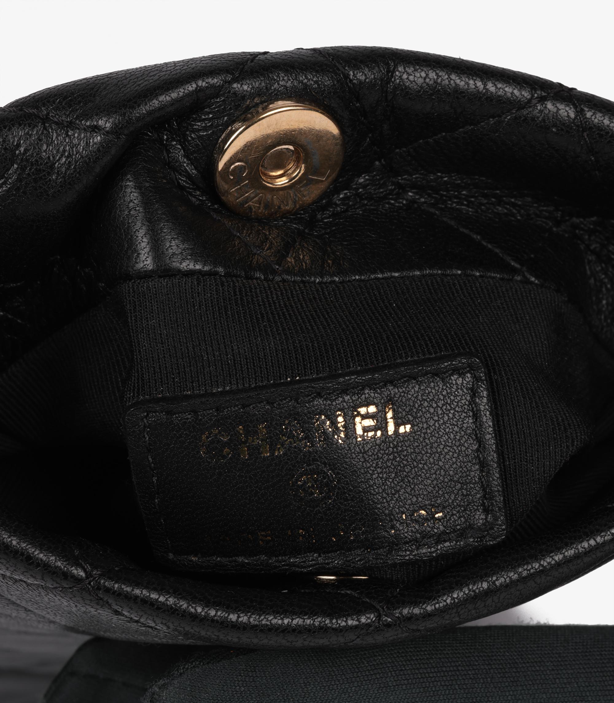 Chanel Black Quilted Lambskin Leather Chain Around Phone Holder 4