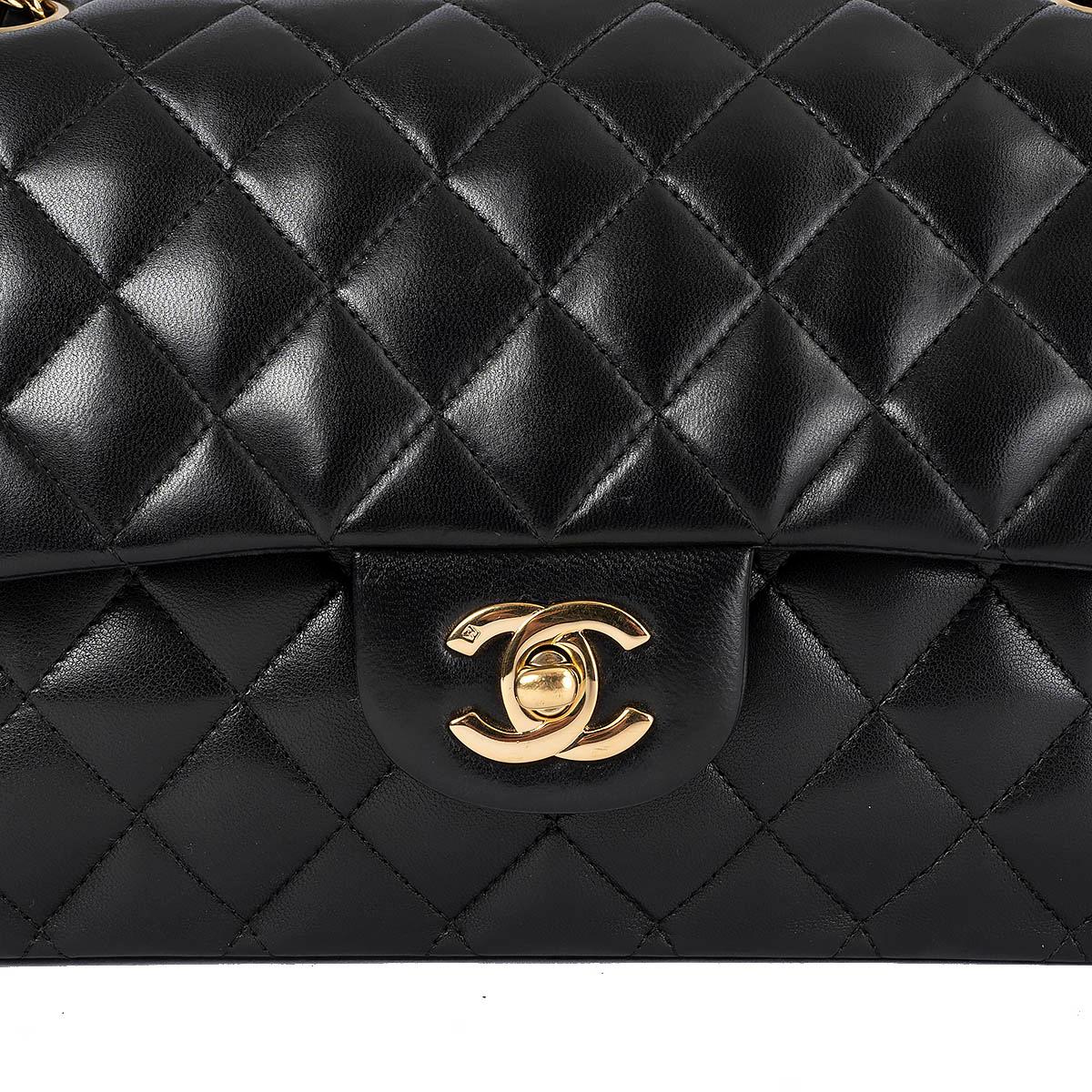 CHANEL black quilted lambskin leather CLASSIC MEDIUM TIMELESS Shoulder Bag 2