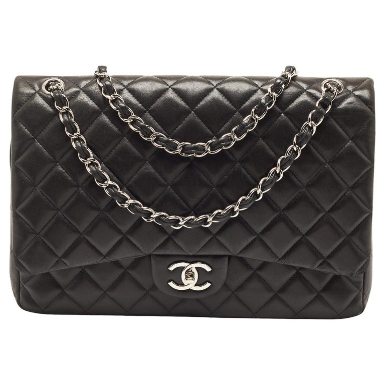 Chanel Quilted Lambskin Leather Small Tote Black with Ruthenium Hardware -  Luxury In Reach