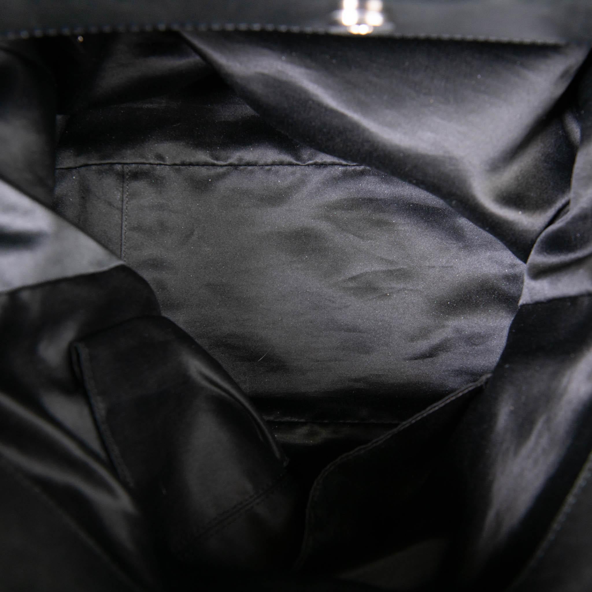 Chanel Black Quilted Lambskin Leather Reissue East West Tote 6