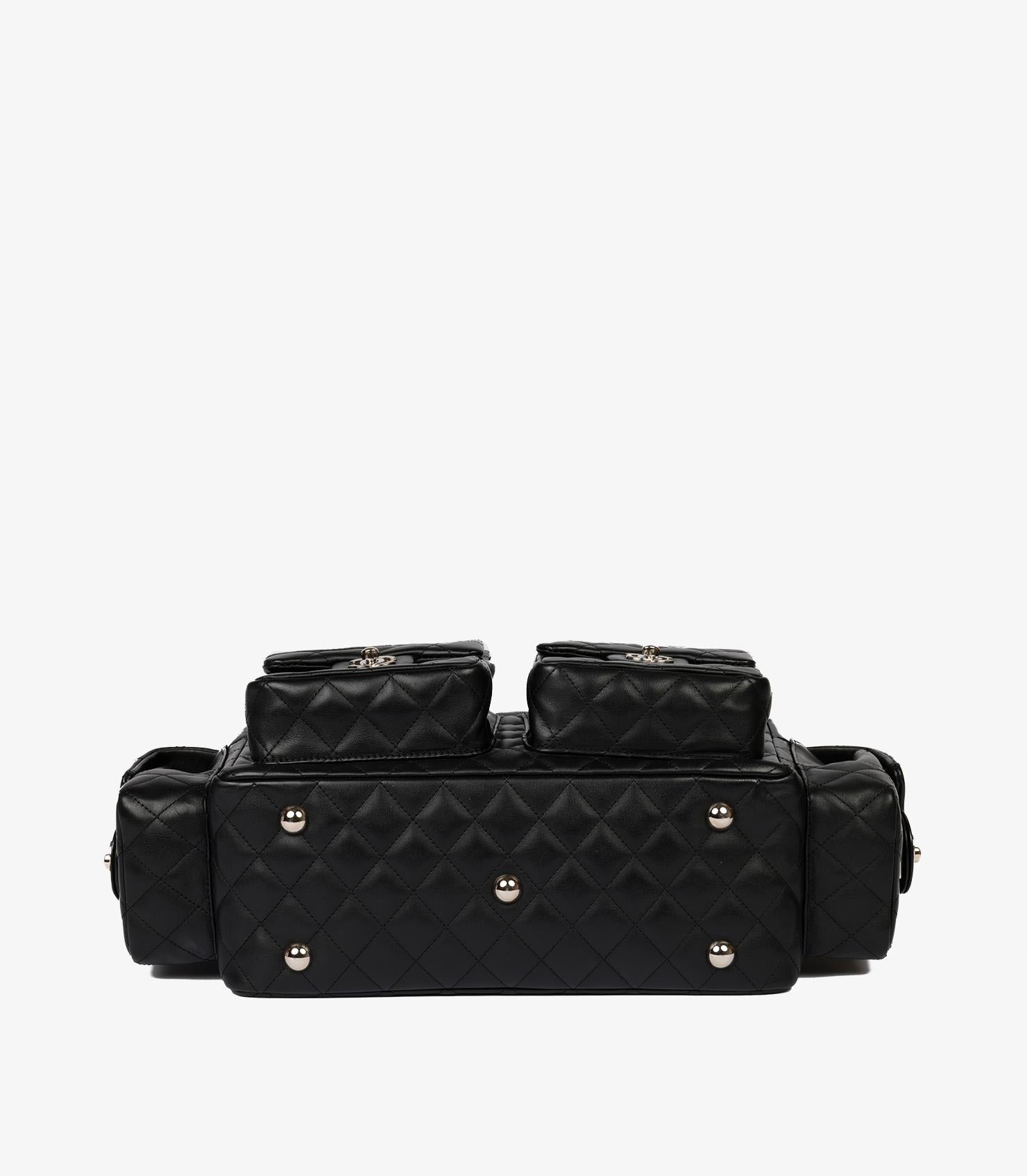 Chanel Black Quilted Lambskin Leather Vintage Cambon Reporter 3