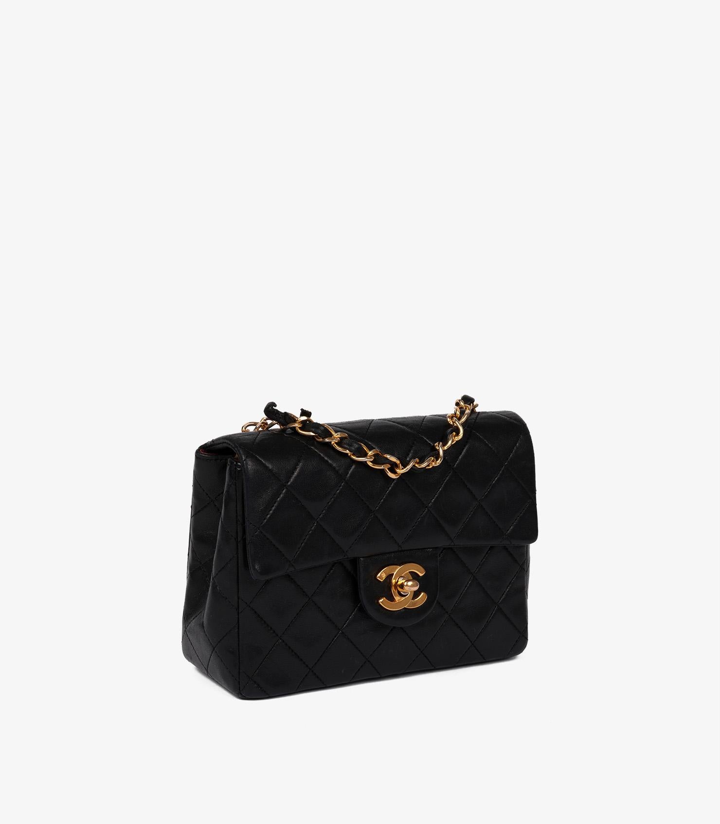 Chanel Black Quilted Lambskin Leather Vintage Square Mini Flap Bag

Product Details
Xupes Ref: HB5689
Brand: Chanel
Model: Square Mini Flap Bag 
Type: Shoulder, Crossbody
Serial Number: 1405446
Age: 1990
Accompanied By: Chanel Dust Bag, Box
Colour: