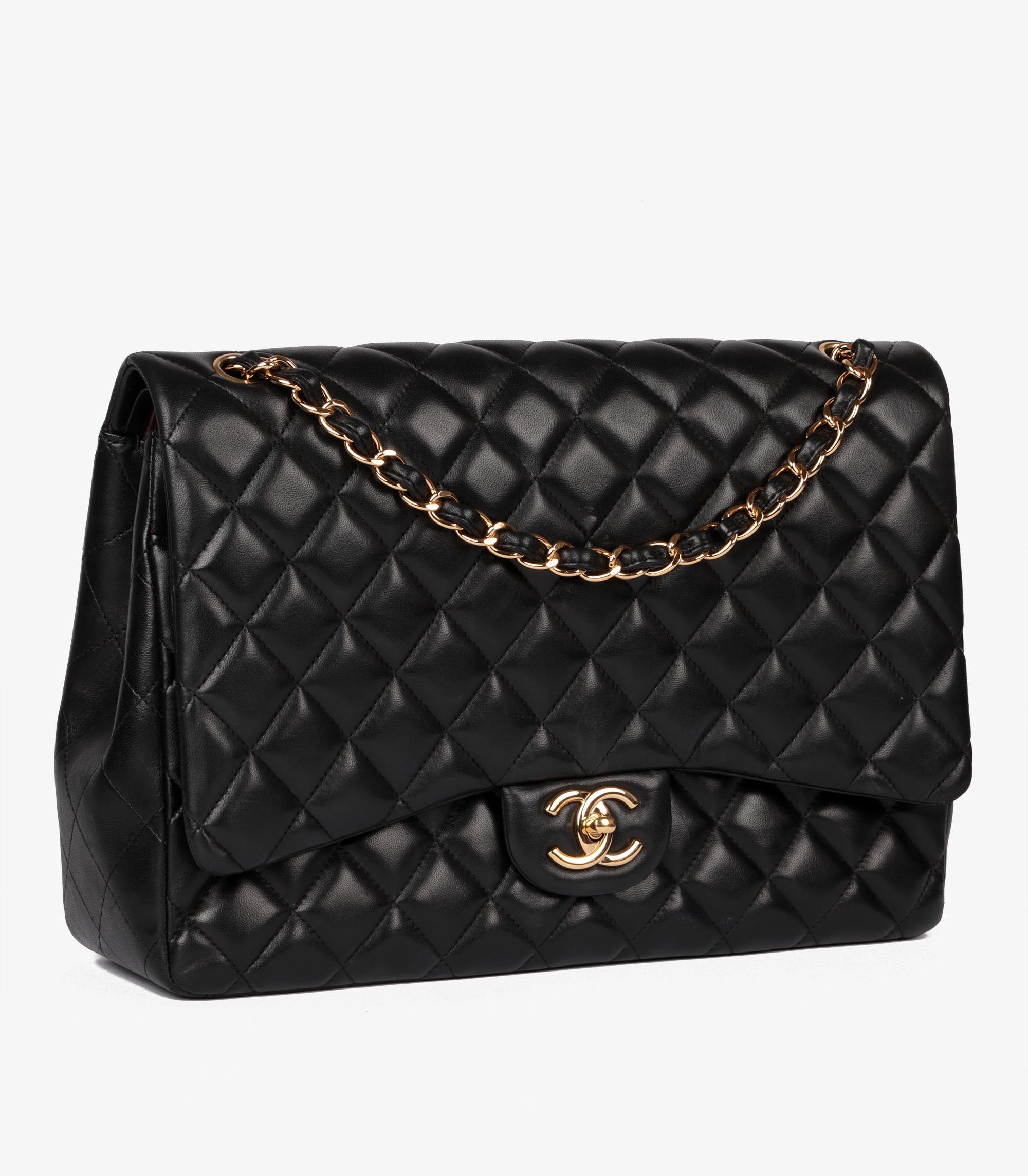 Chanel Black Quilted Lambskin Maxi Classic Double Flap Bag

Brand- Chanel
Model- Maxi Classic Double Flap Bag
Product Type- Crossbody, Shoulder
Serial Number- 15******
Age- Circa 2011
Accompanied By- Chanel Box, Dust Bag, Care Booklet
Colour-